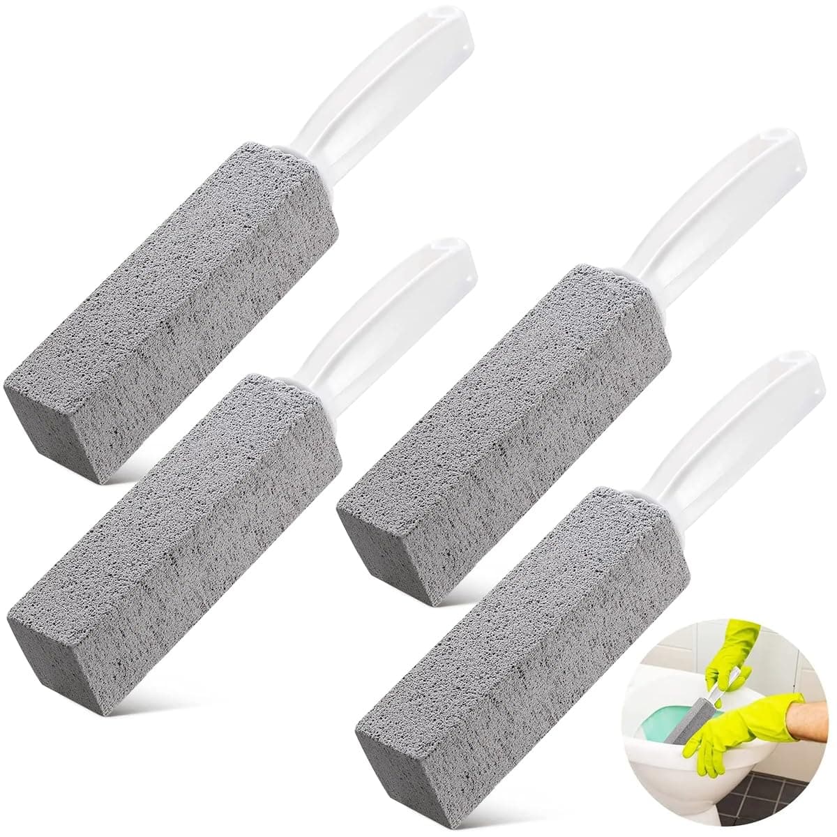 Escobilla de Baño de Piedra Pómez 4 Cepillos