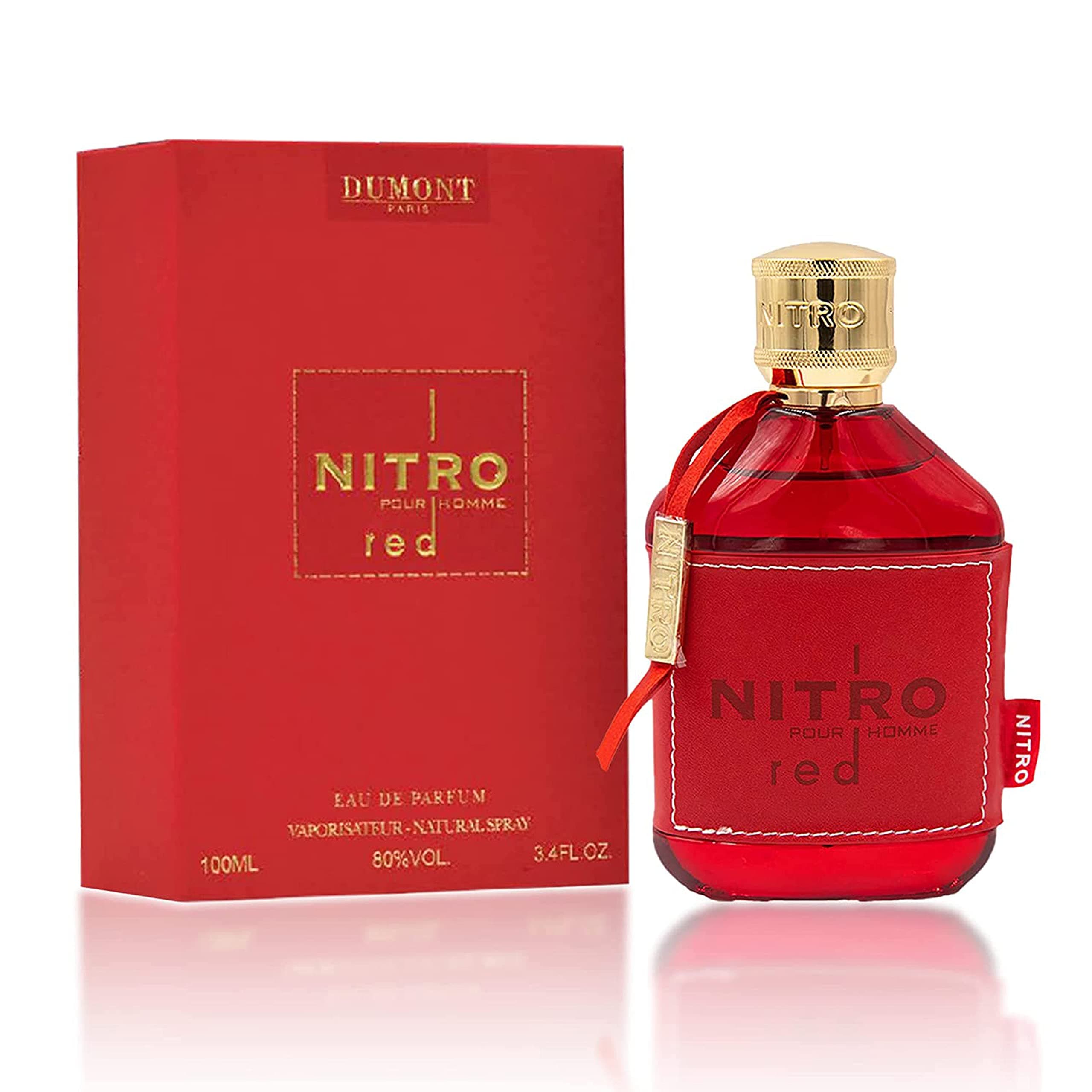 DUMONT - NITRO RED Eau De Perfum Body Spray (3.4 oz) - Men's Fragrances with Fruit