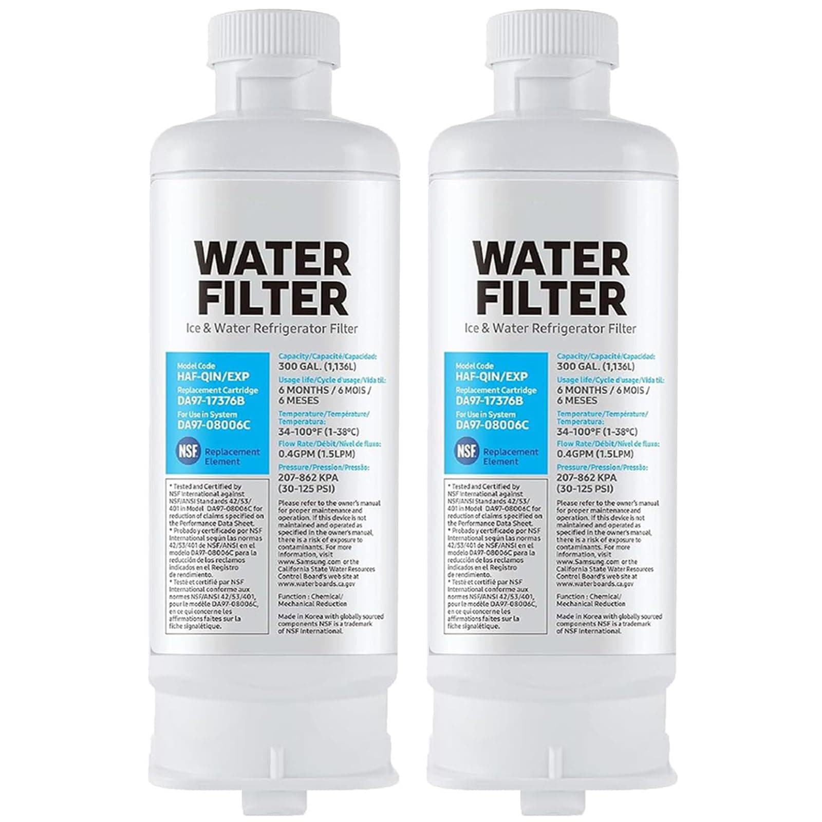 Filtro de Agua para Refrigeradores Samsung DA97-17376B, HAF-QIN/EXP
