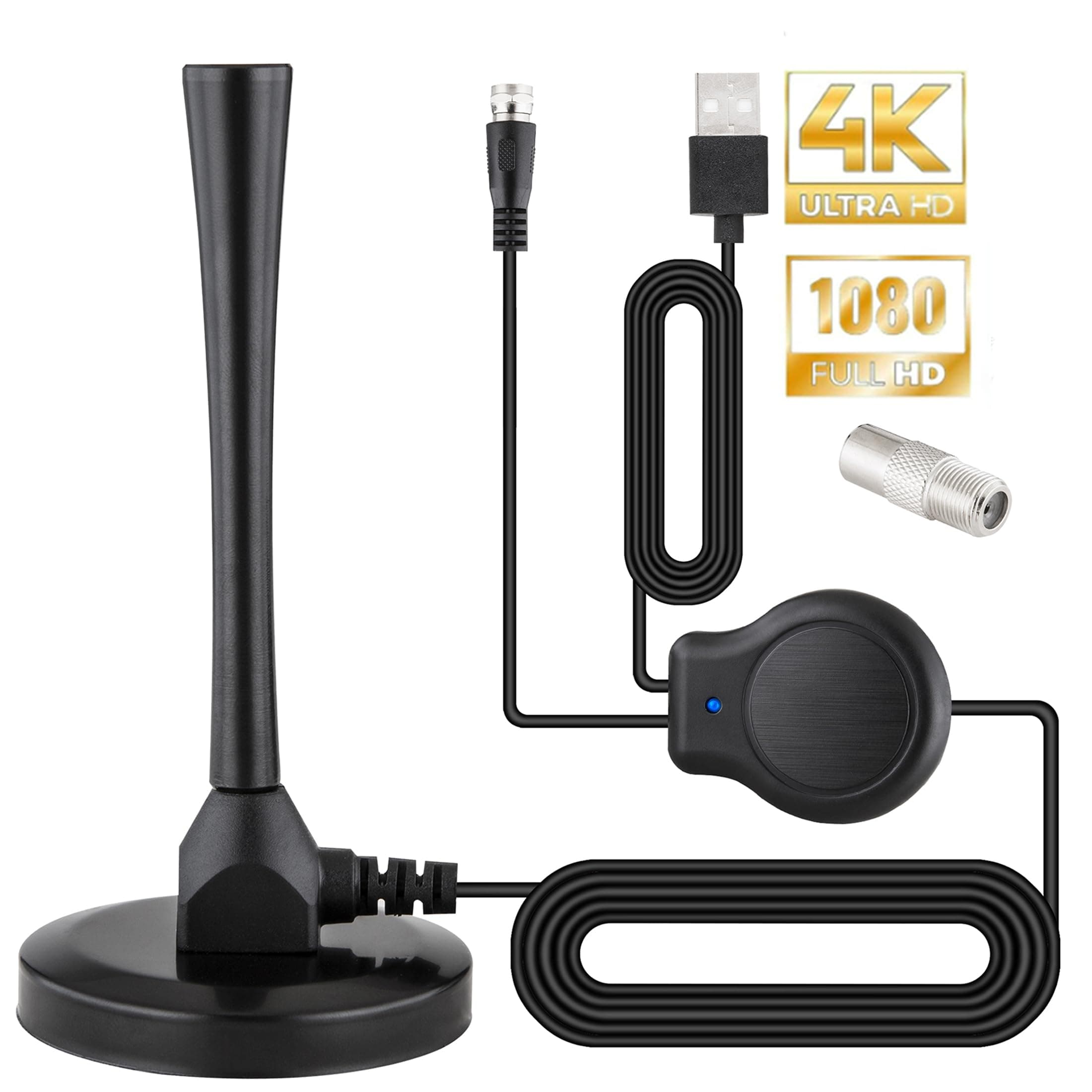 Antena de TV Digital, 4K 1080P Antena de HDTV