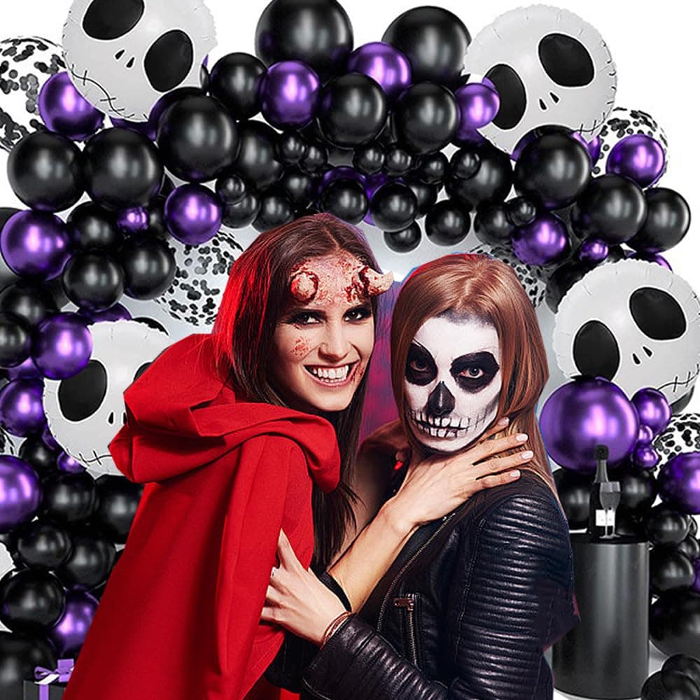 140PCS Globos Halloween,Kit de Globos de Fiesta de Halloween