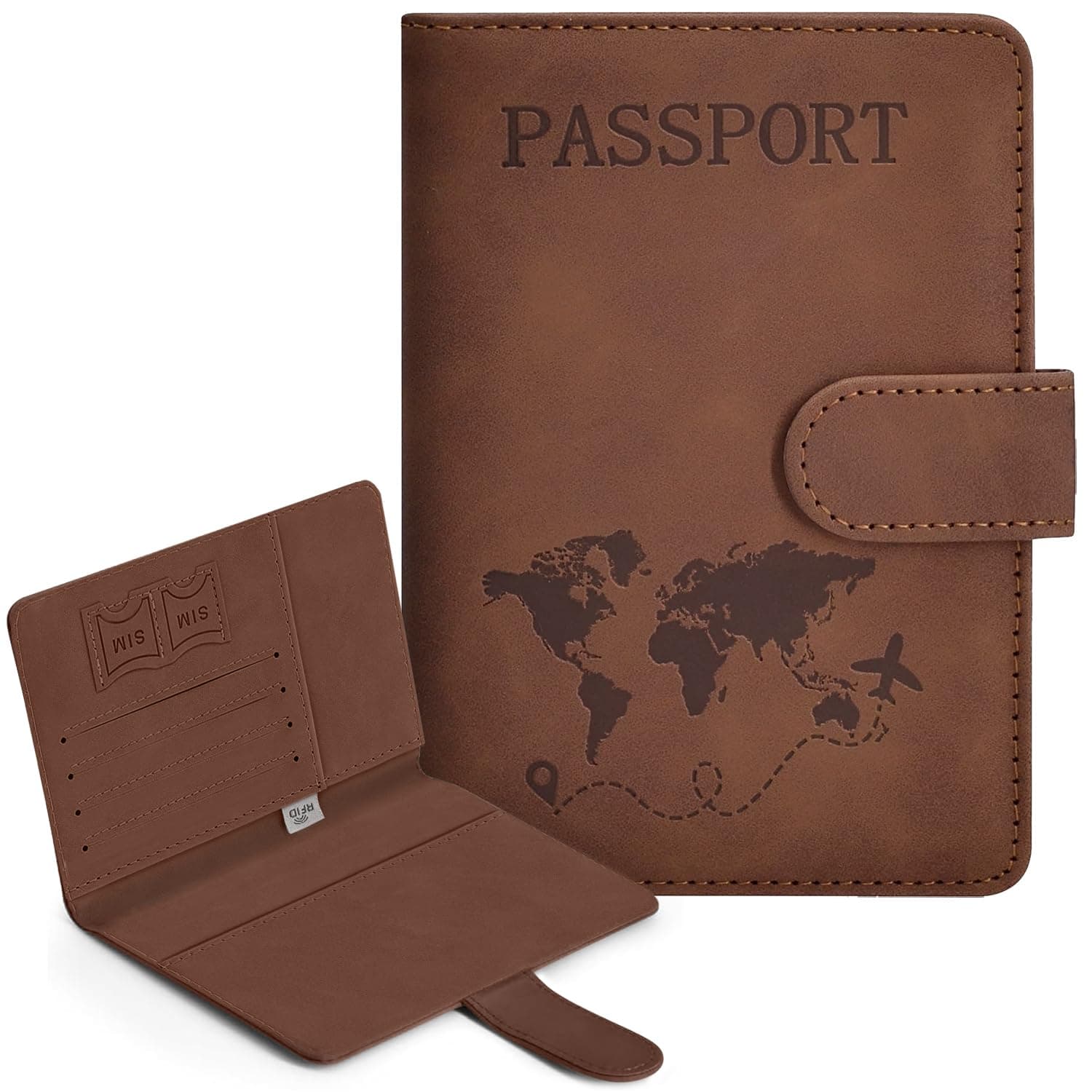 Porta Pasaporte con Bloqueo RFID