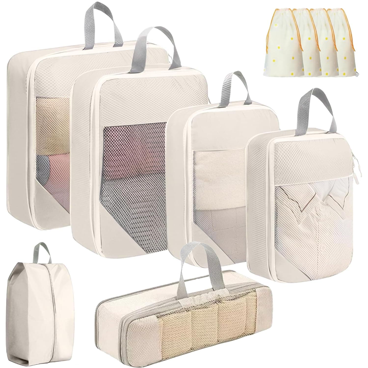 10 Piezas Bolsas Organizadoras Compresion