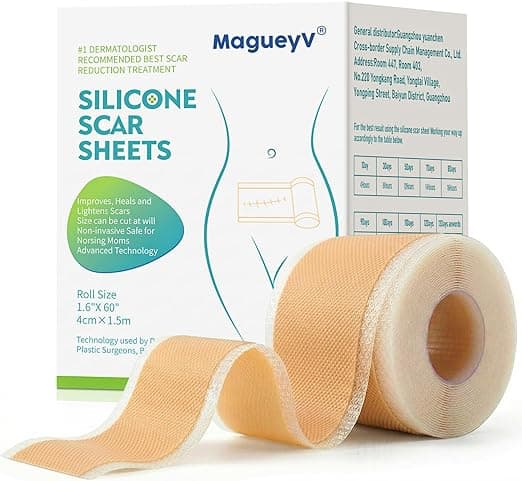 Parches de Silicona para Cicatrices, Láminas de Silicona Reutilizables para Reducir la Apariencia