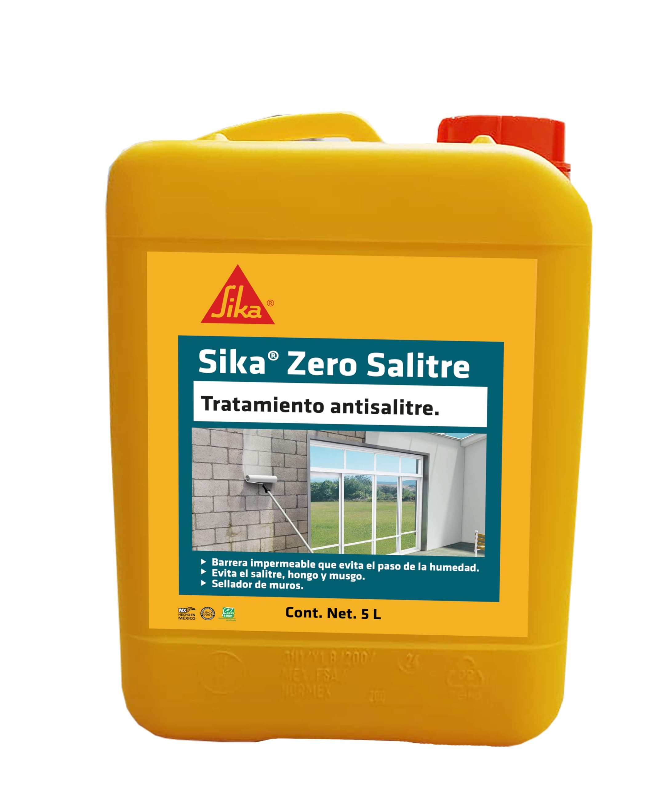 Sika - Impermeabilizante Sika Zero Salitre - Barrera Impermeable Evita el Paso de la Humedad