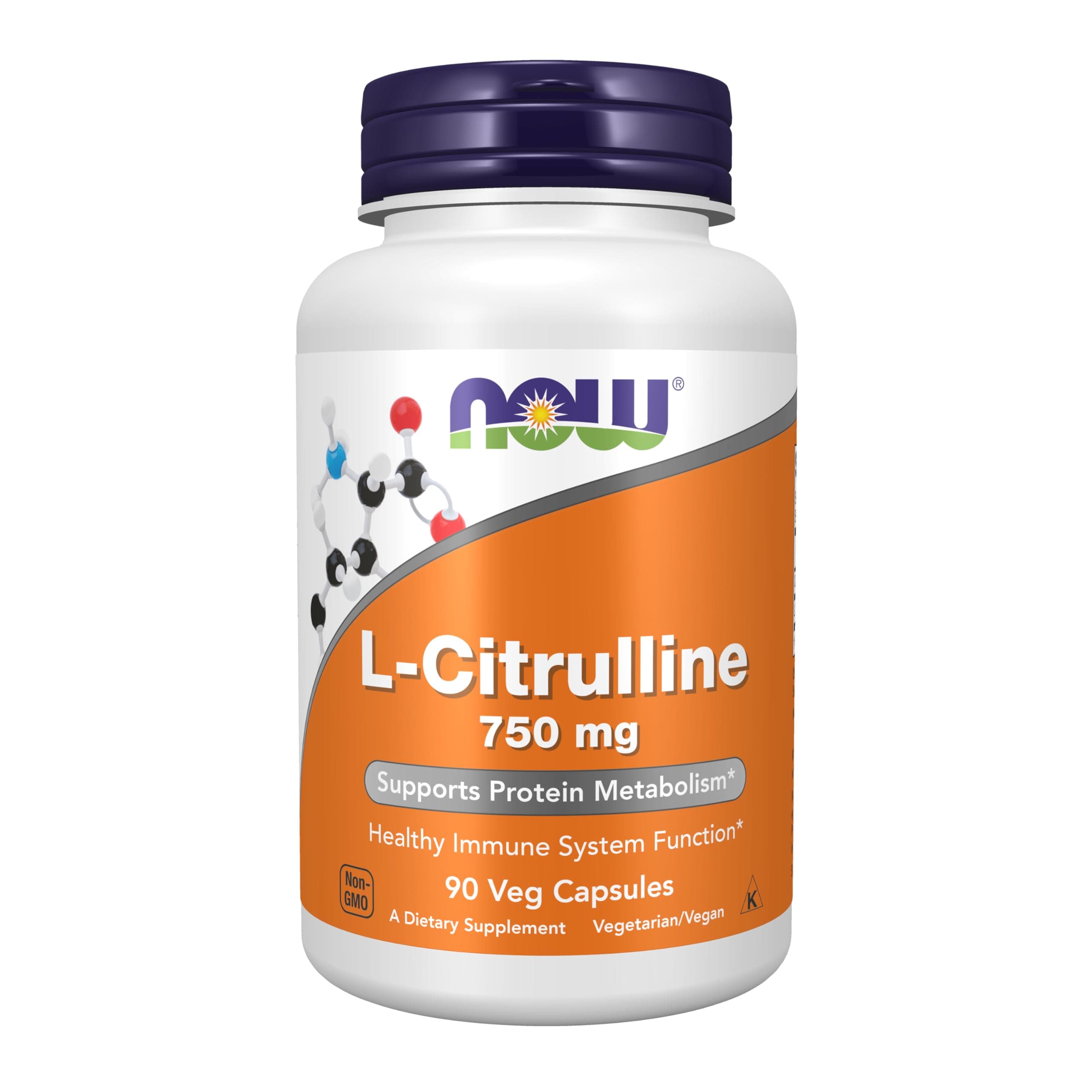 Now Foods | L-Citrulline, 750 Mg, 90 Caps | L-Citrulina, 750 Mg, 90 Cápsulas