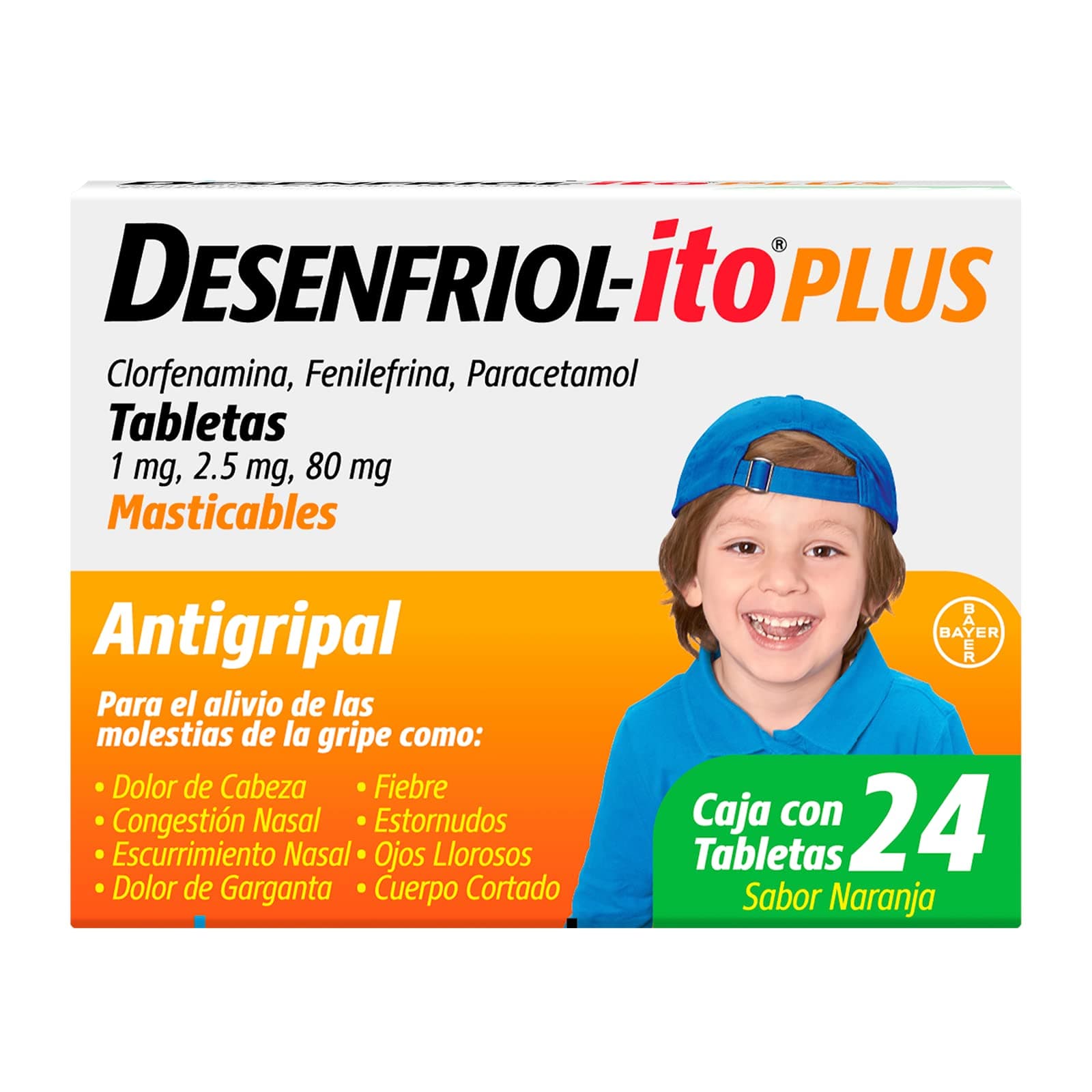 Desenfriol-ito Antigripales Plus, 24 Tabletas