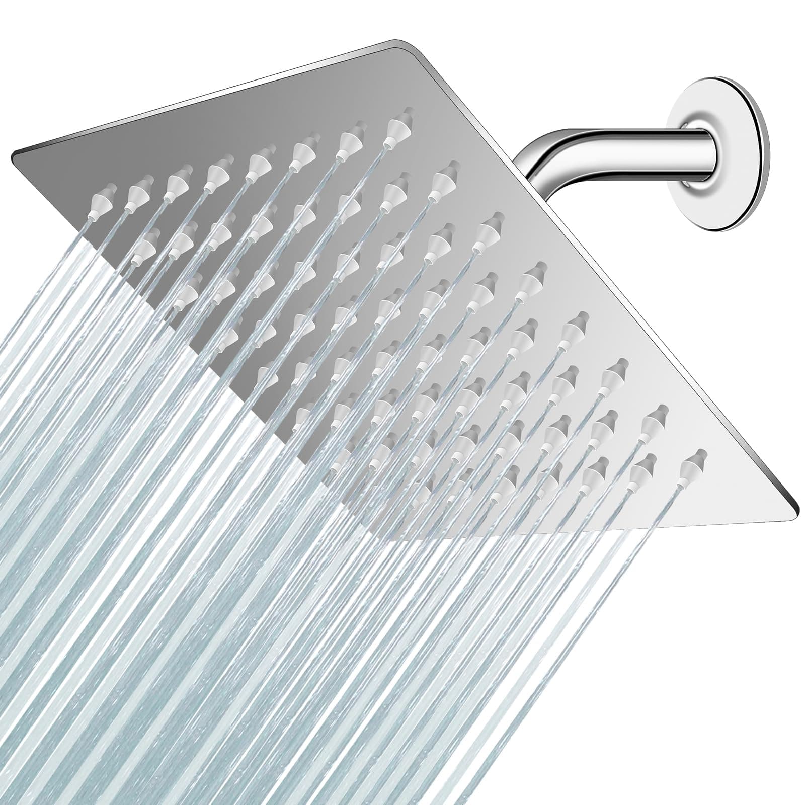 Ducha de Lluvia de Alta Presión, Cabezal de Ducha de Acero Inoxidable