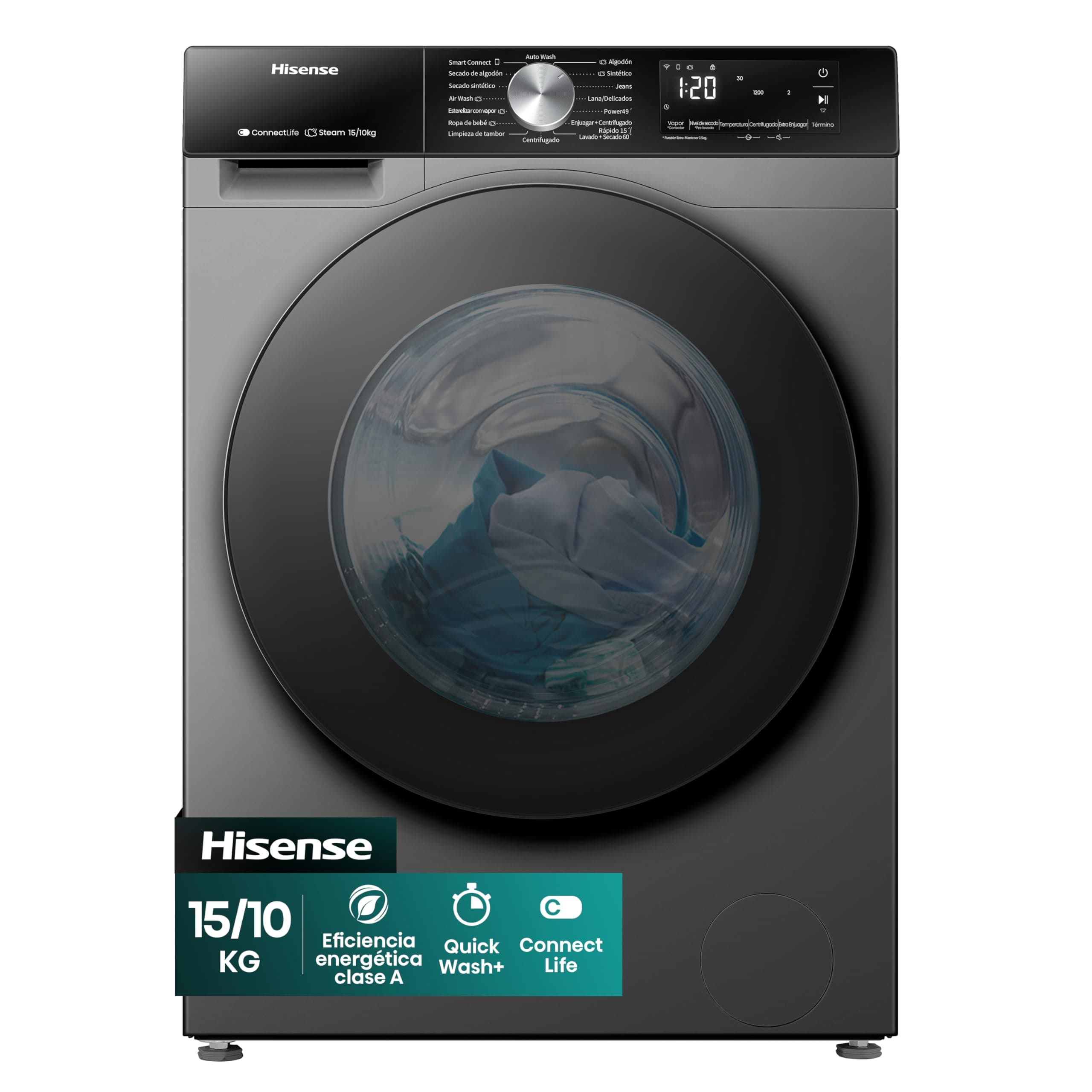 Hisense WD3S1543BT-Lavadora y secadora