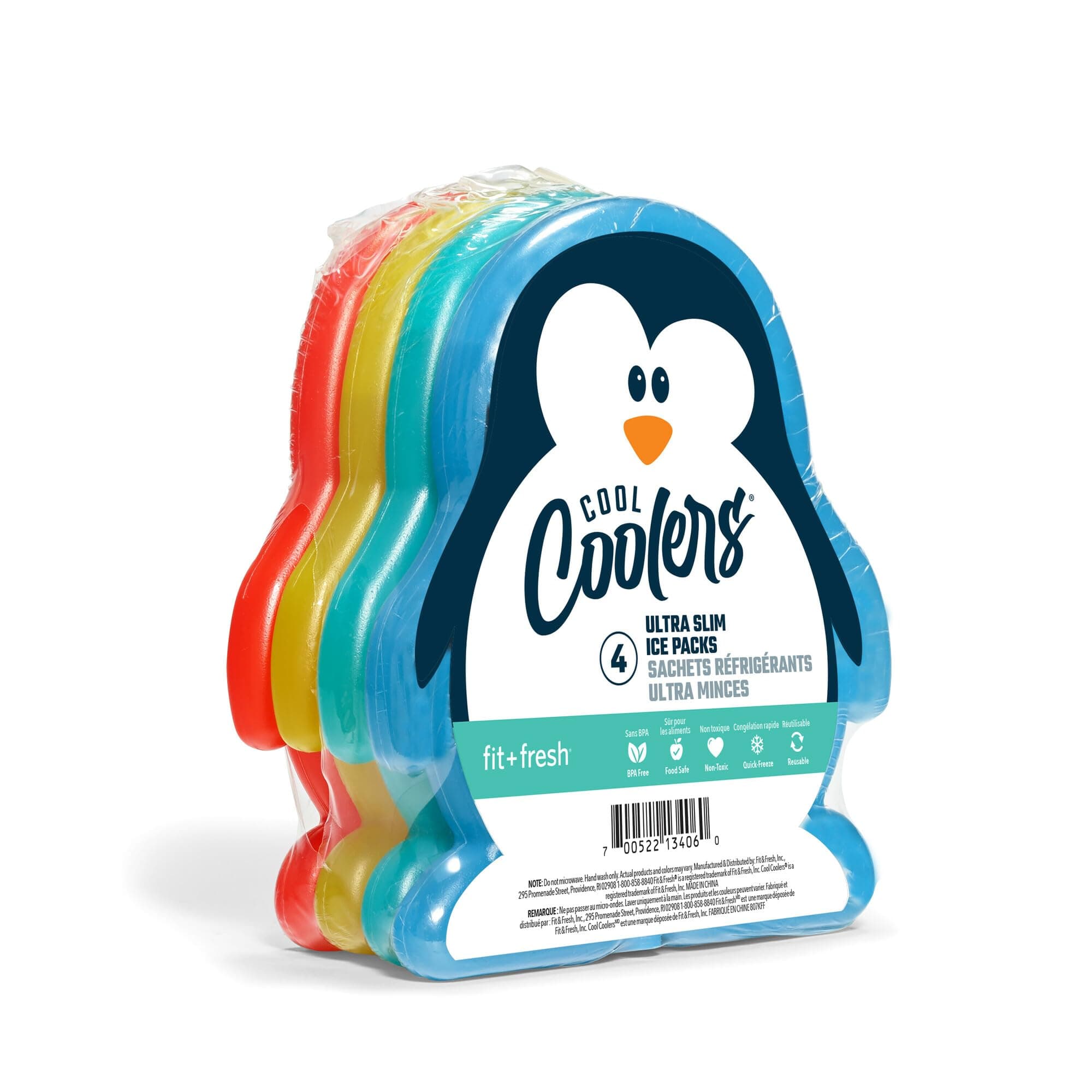 Fit & Fresh Cool Coolers Paquetes de hielo delgados para loncheras