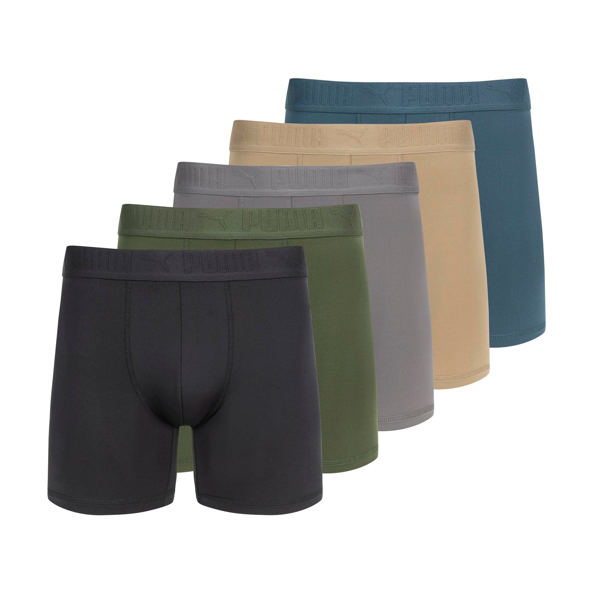Puma - Pack de 5 Calzoncillos Tipo Calzones para Hombre
