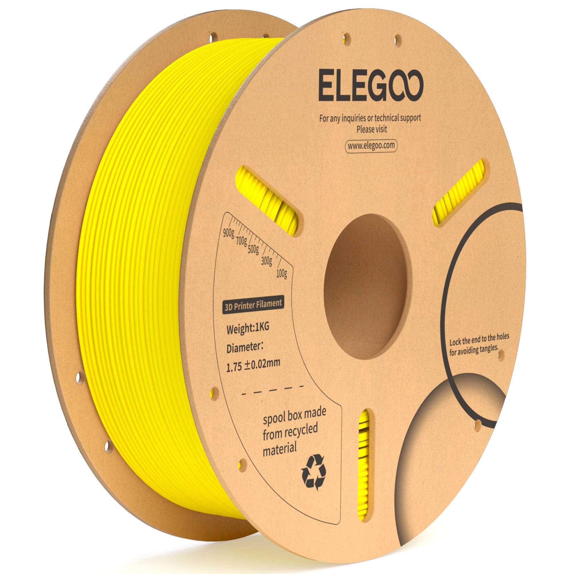 ELEGOO Filamento PLA+ 1.75 1KG Amarillo