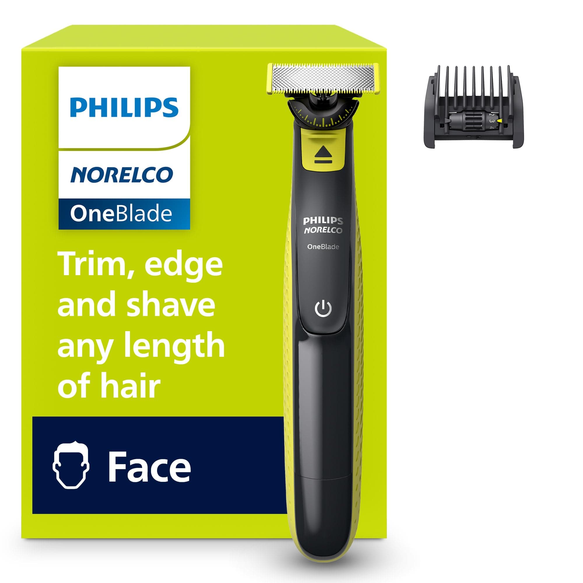Philips Norelco OneBlade 360 Face Hybrid Recortadora y afeitadora