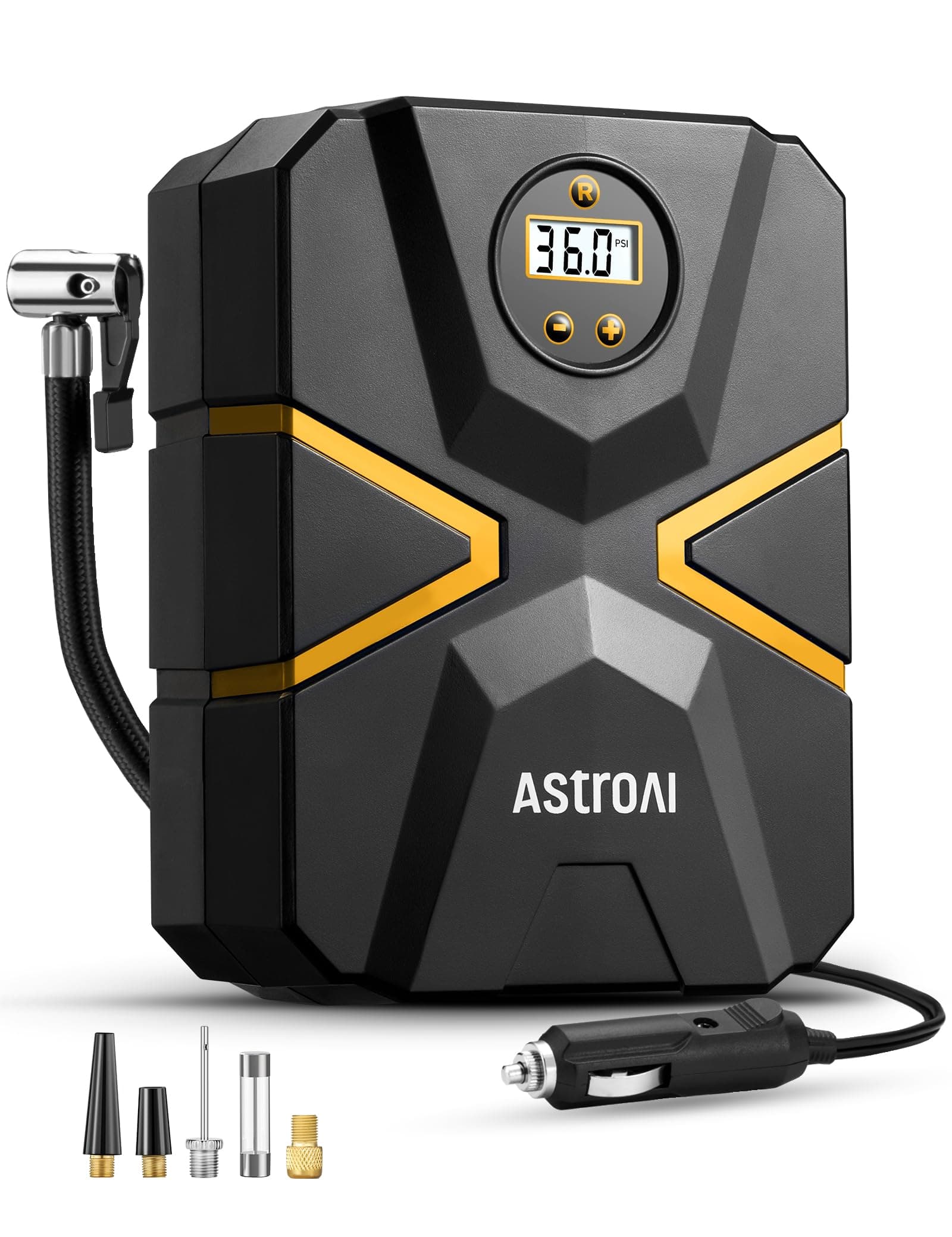 AstroAI Compresor de Aire Portatil para Auto 12V, Inflador de Llantas S1