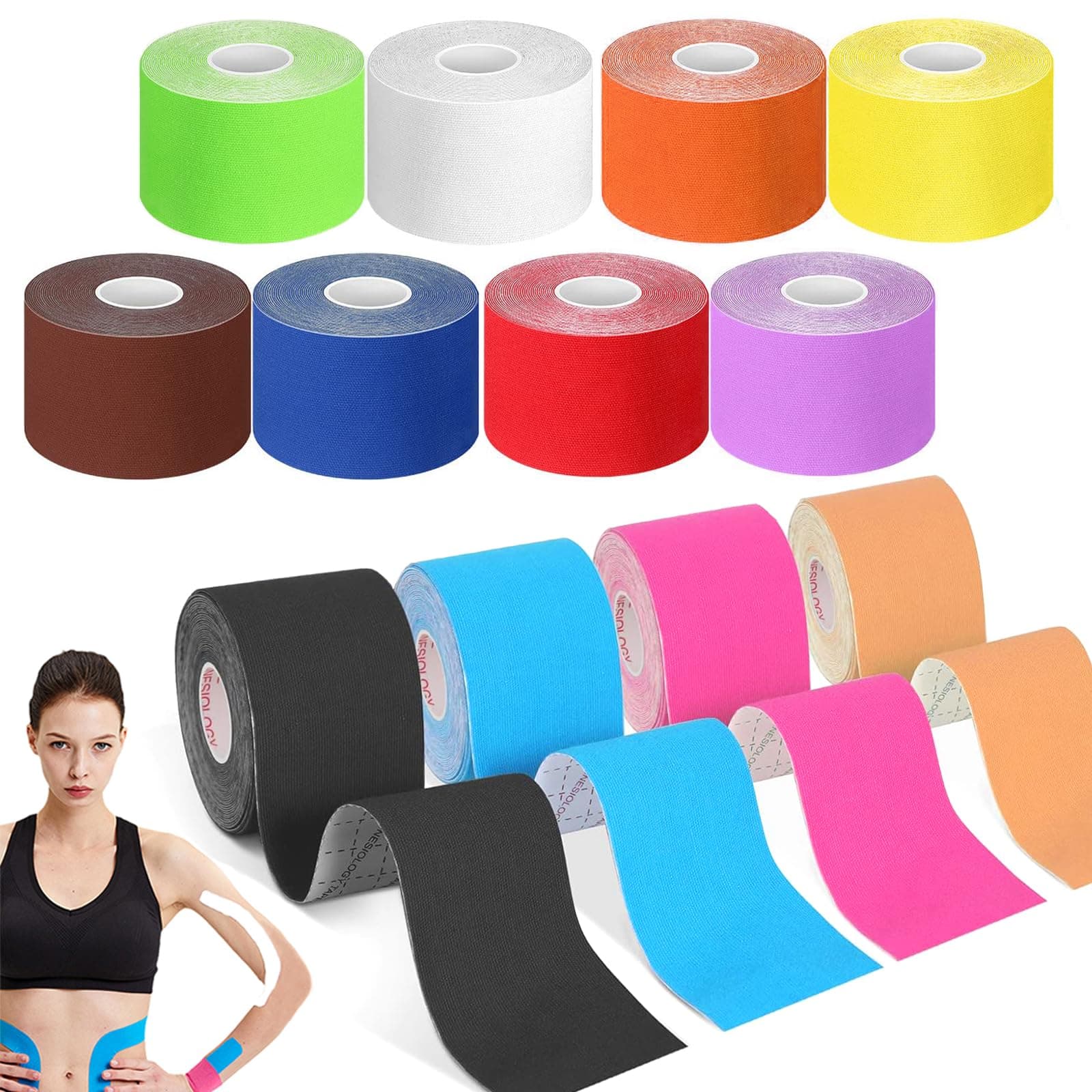 Sugarzoon 12 Rollos de Cinta de Kinesiología