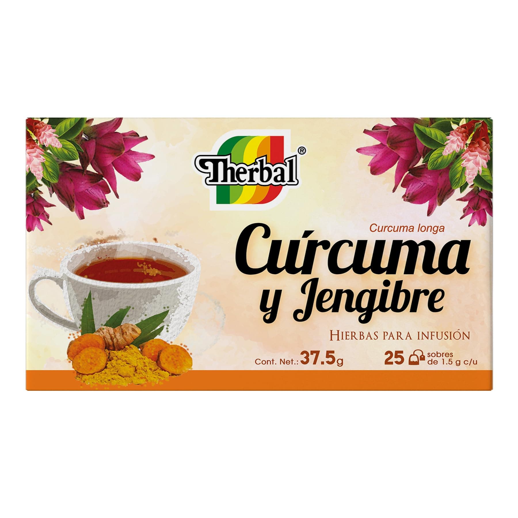 Therbal Infusión Curcuma Jengibre 25 Saquitos