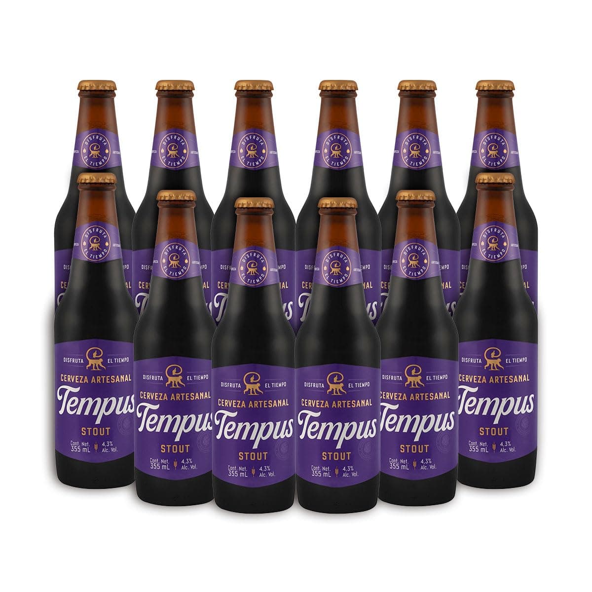 Heineken, Cerveza Artesanal Tempus Cream Stout 12 Botellas De 355Ml