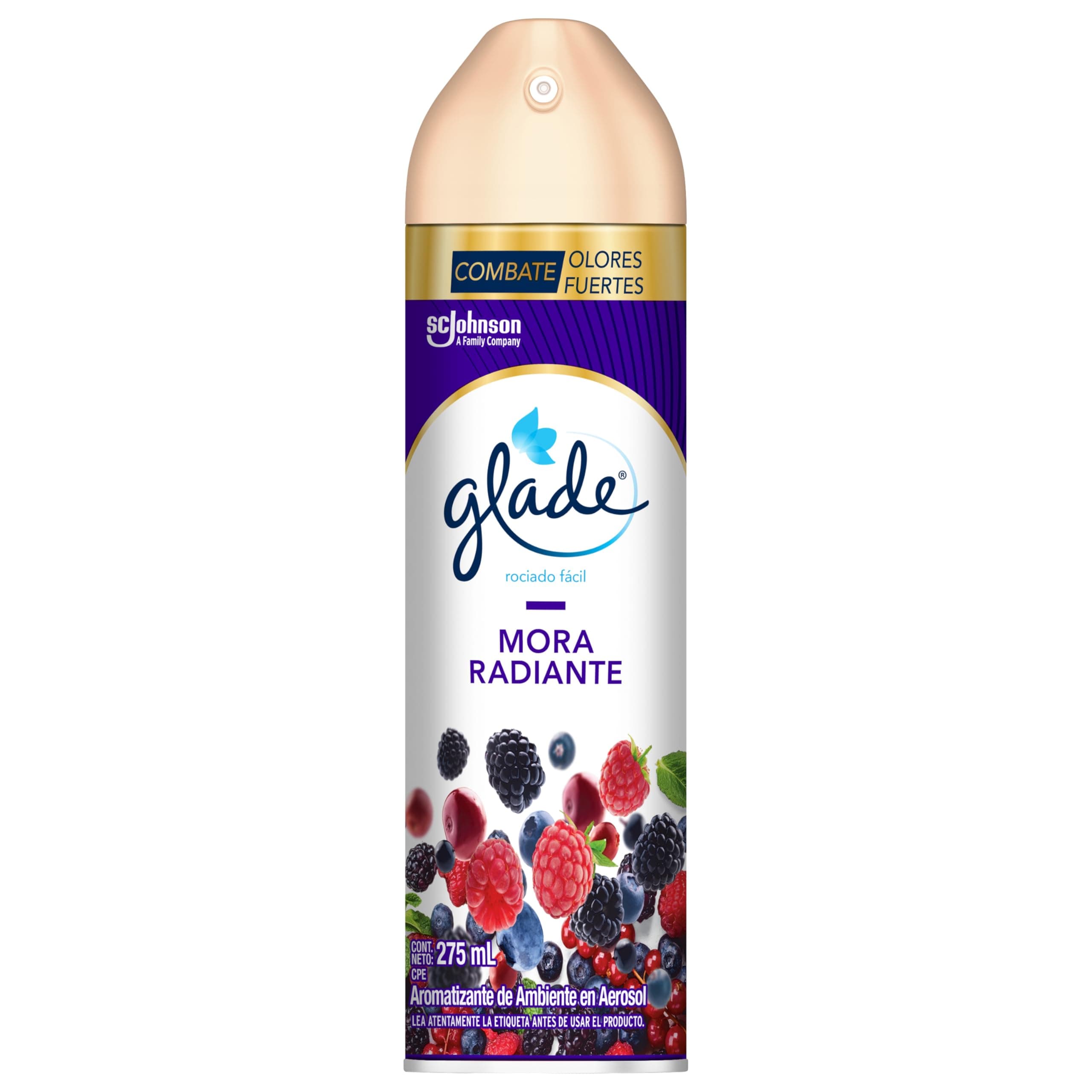 Glade Aromatizante para Hogar Aerosol Mora Radiante, 275 ml