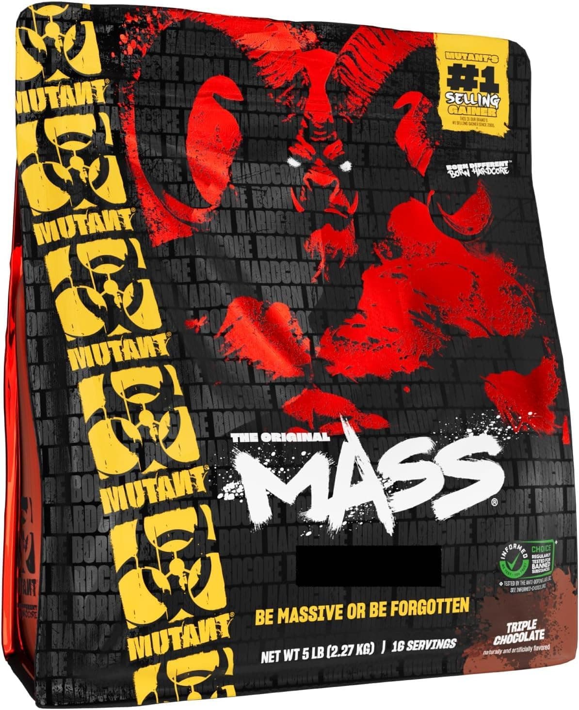 Mutant Mass / 56g Proteina / 192g Carbohidratos / 1100 calorias (5 LB, CHOCOLATE)