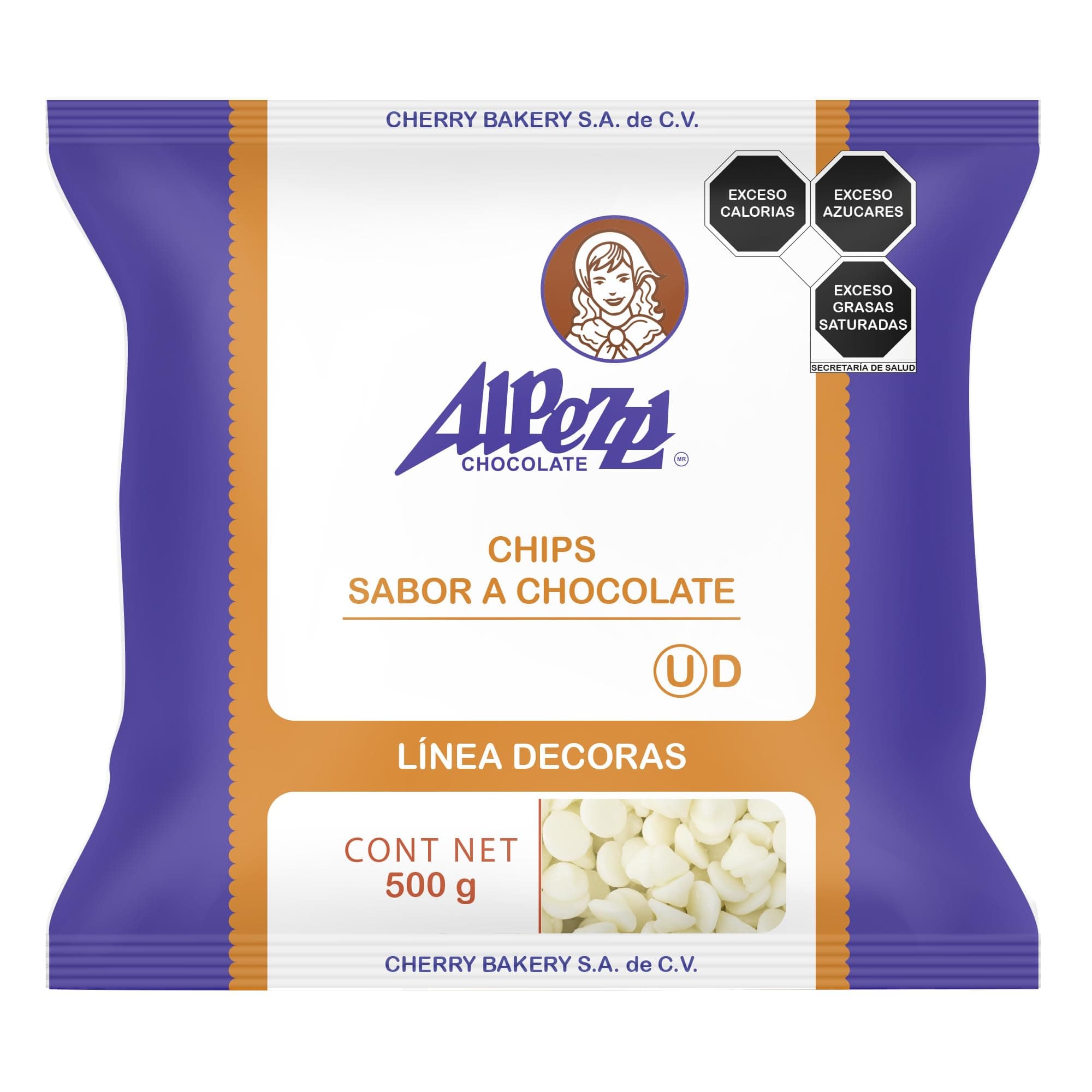 Alpezzi Chocolate Chips Chocolate Alpezzi 500 Grs (Blanco)