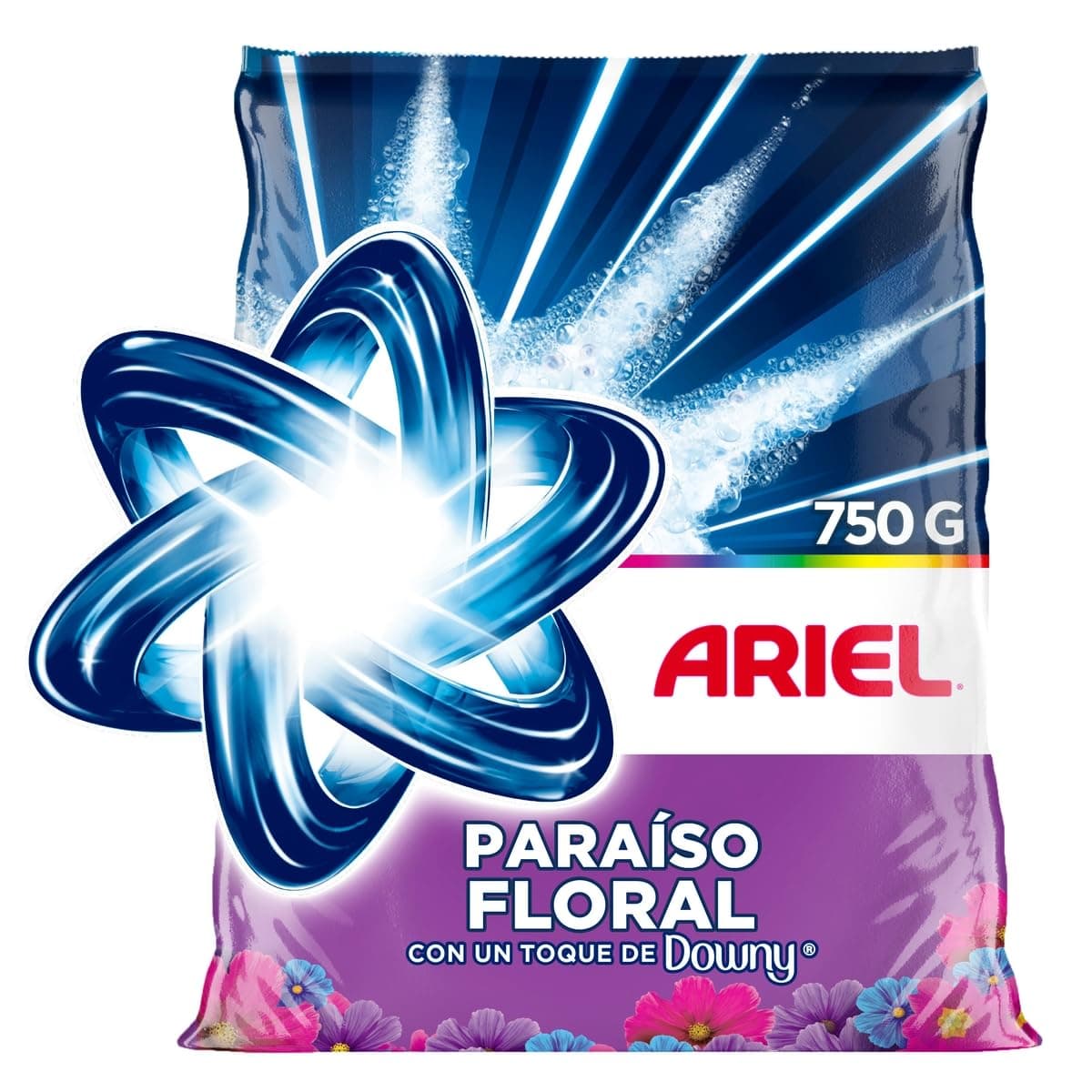 Ariel Paraíso Floral Detergente en Polvo, Jabón en Polvo para Ropa 750g