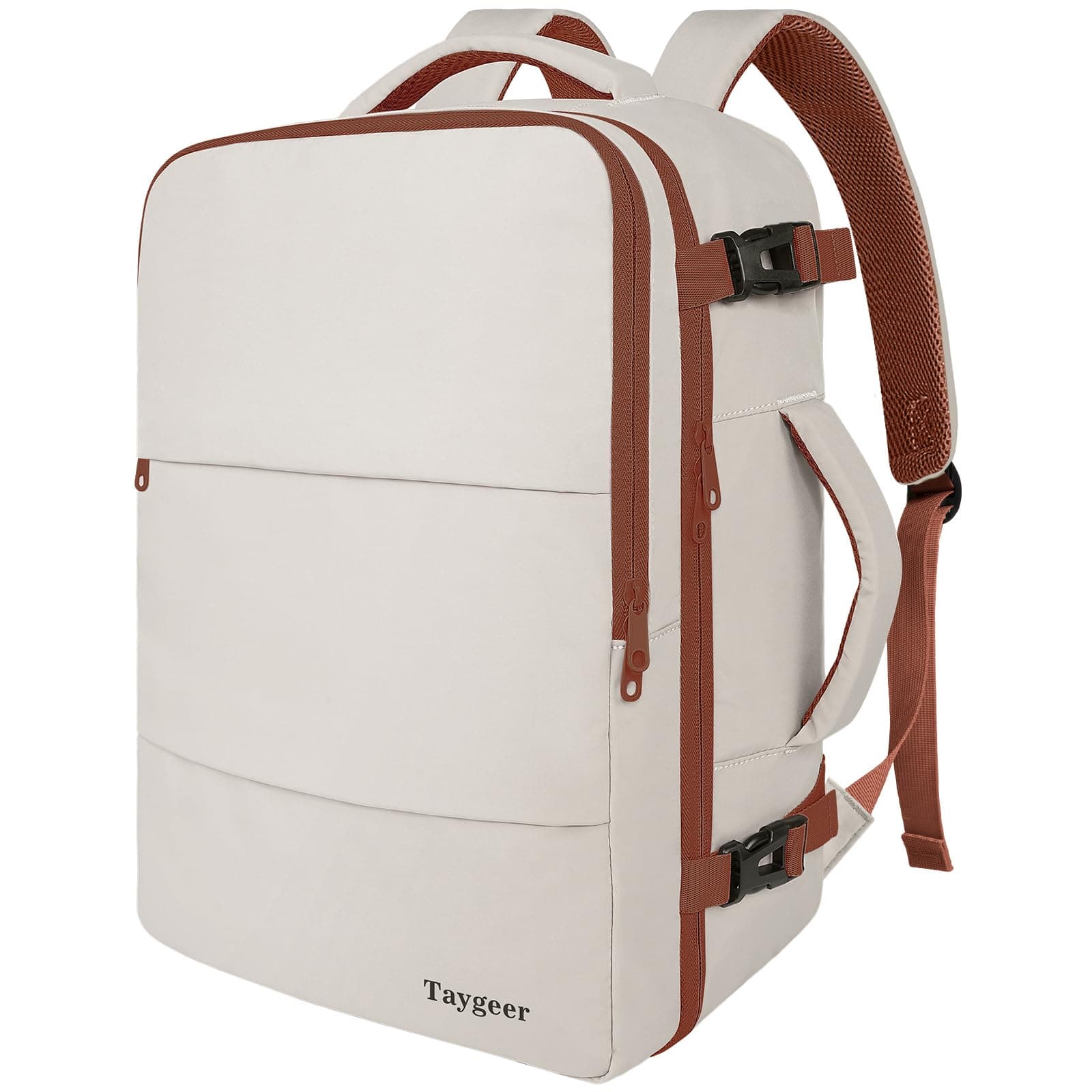Taygeer Mochila de Viaje 10 kg Avión 40L para Hombre y Mujer, Caqui