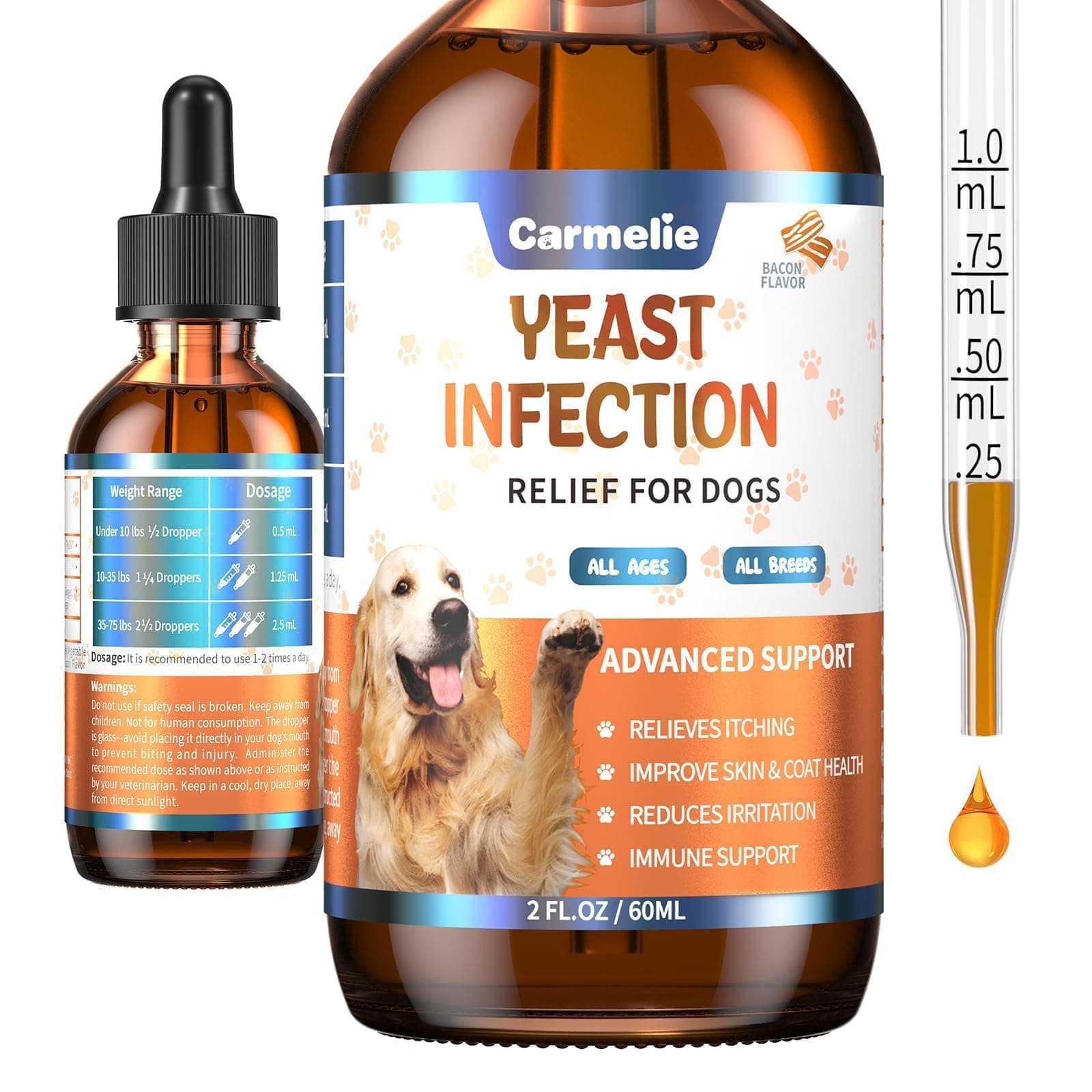 Carmelie Alivio Natural De Levadura para Perros