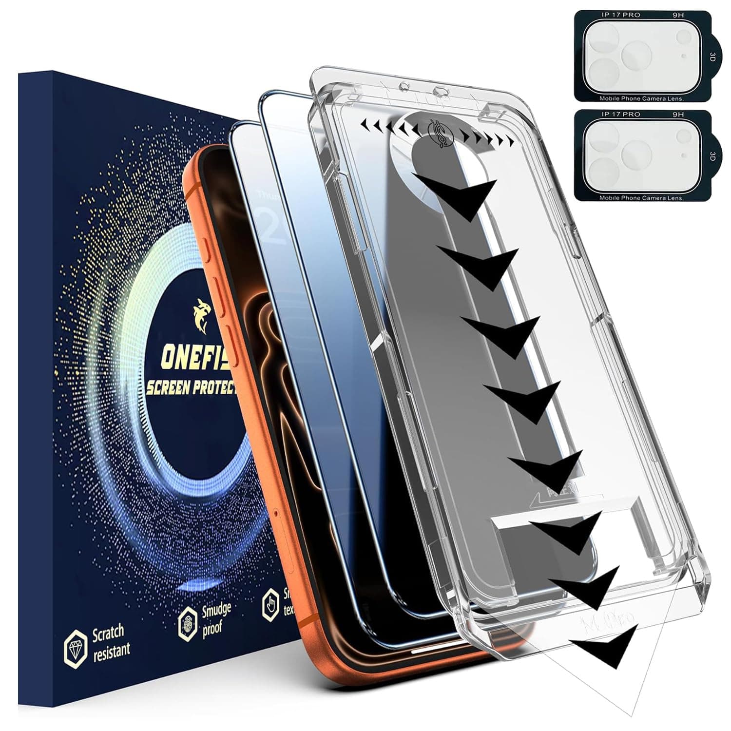 2 Piezas Protector de Pantalla Privacidad para iPhone 17 Pro