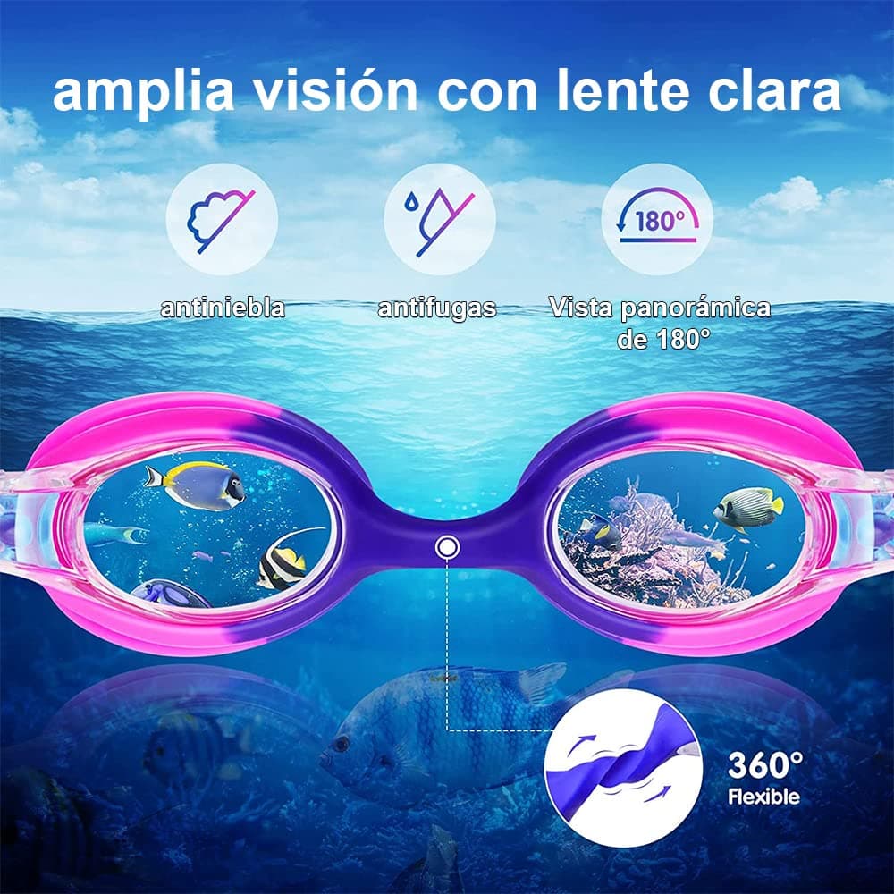 AUGUSTYUE Gafas de natación para niños