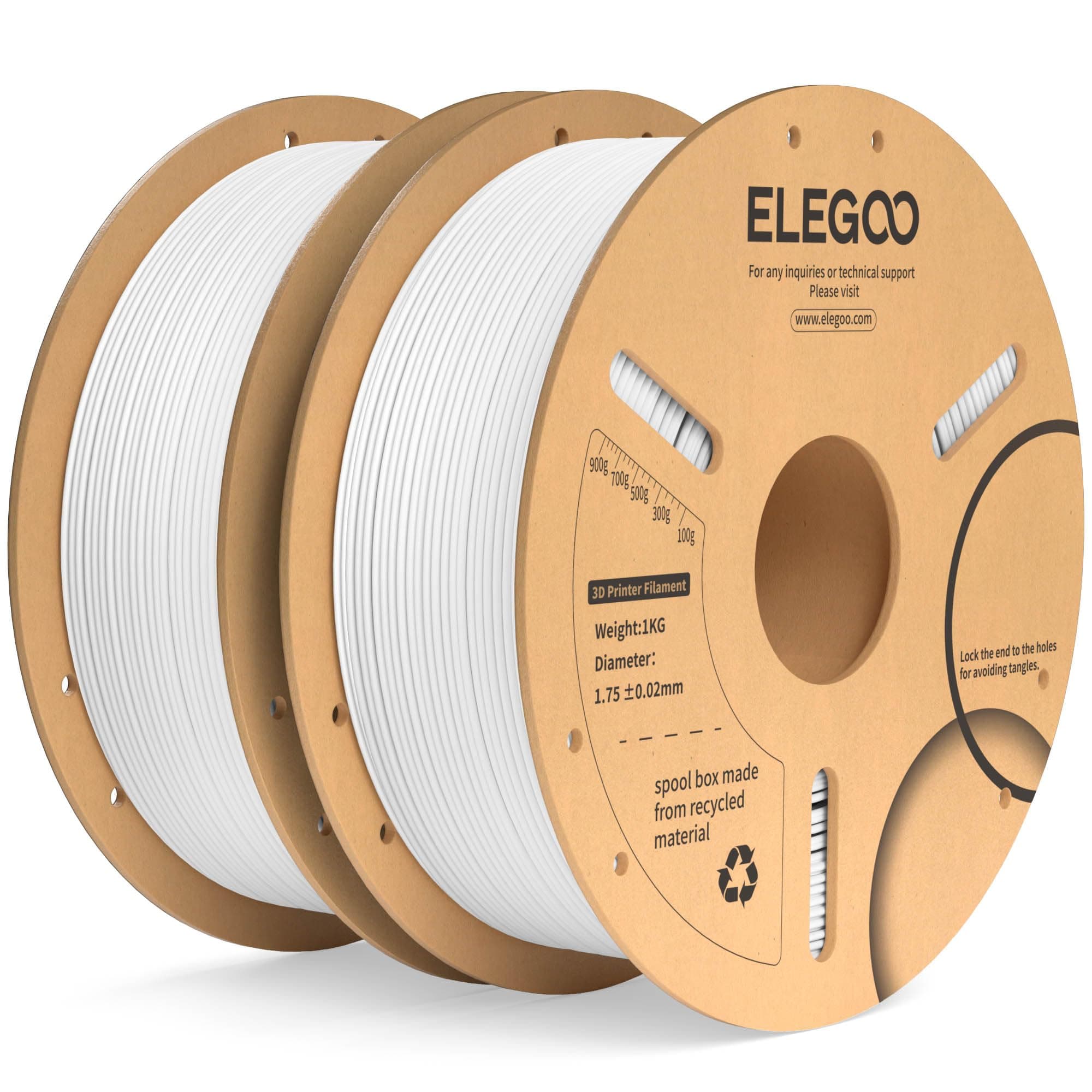 ELEGOO Filamento PLA+ 1.75 2KG Blanco