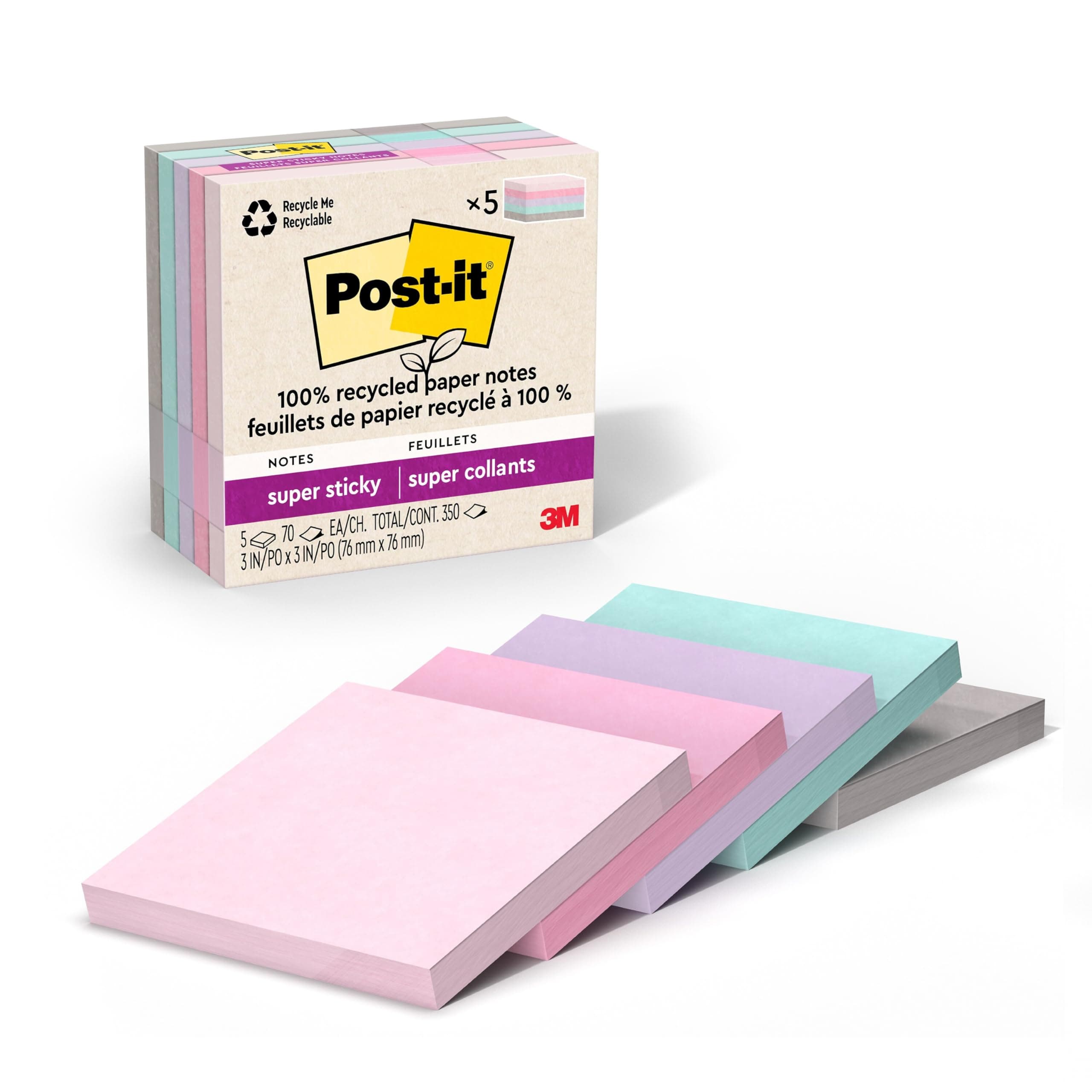 POST-IT 3M Notas Adhesivas 2x Poder de Adhesión Pasión por Viajar 350 hojas
