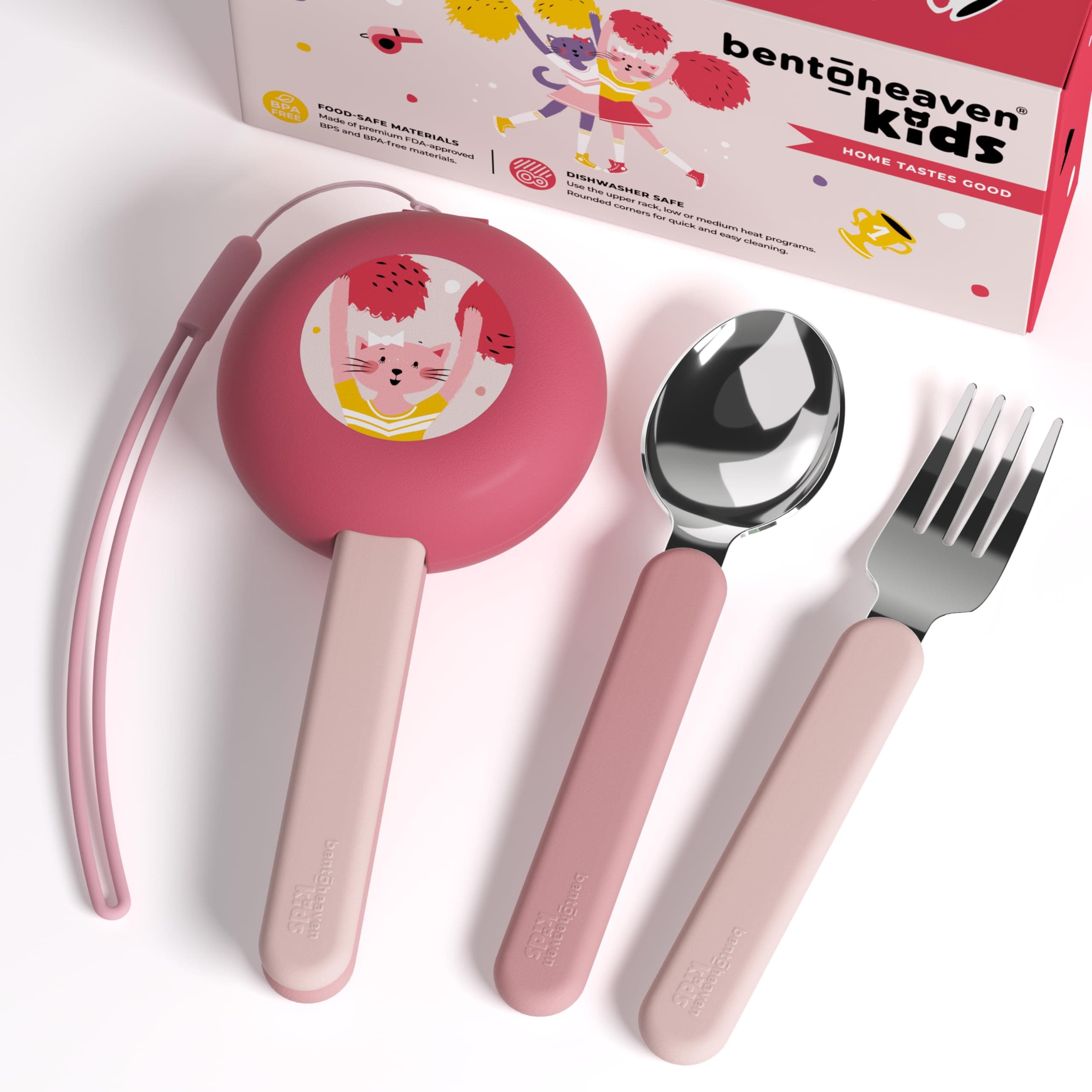 Bentoheaven Juego de cubiertos de viaje para niños