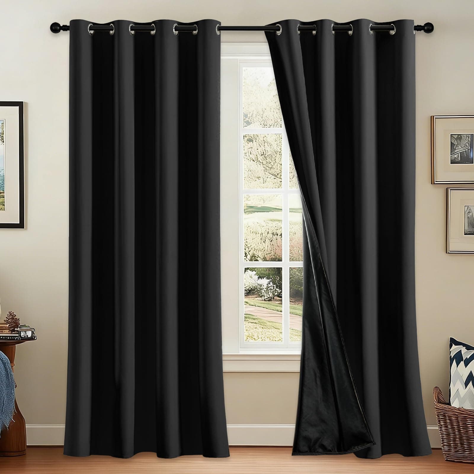 HONGHCL Cortinas Blackout 100%