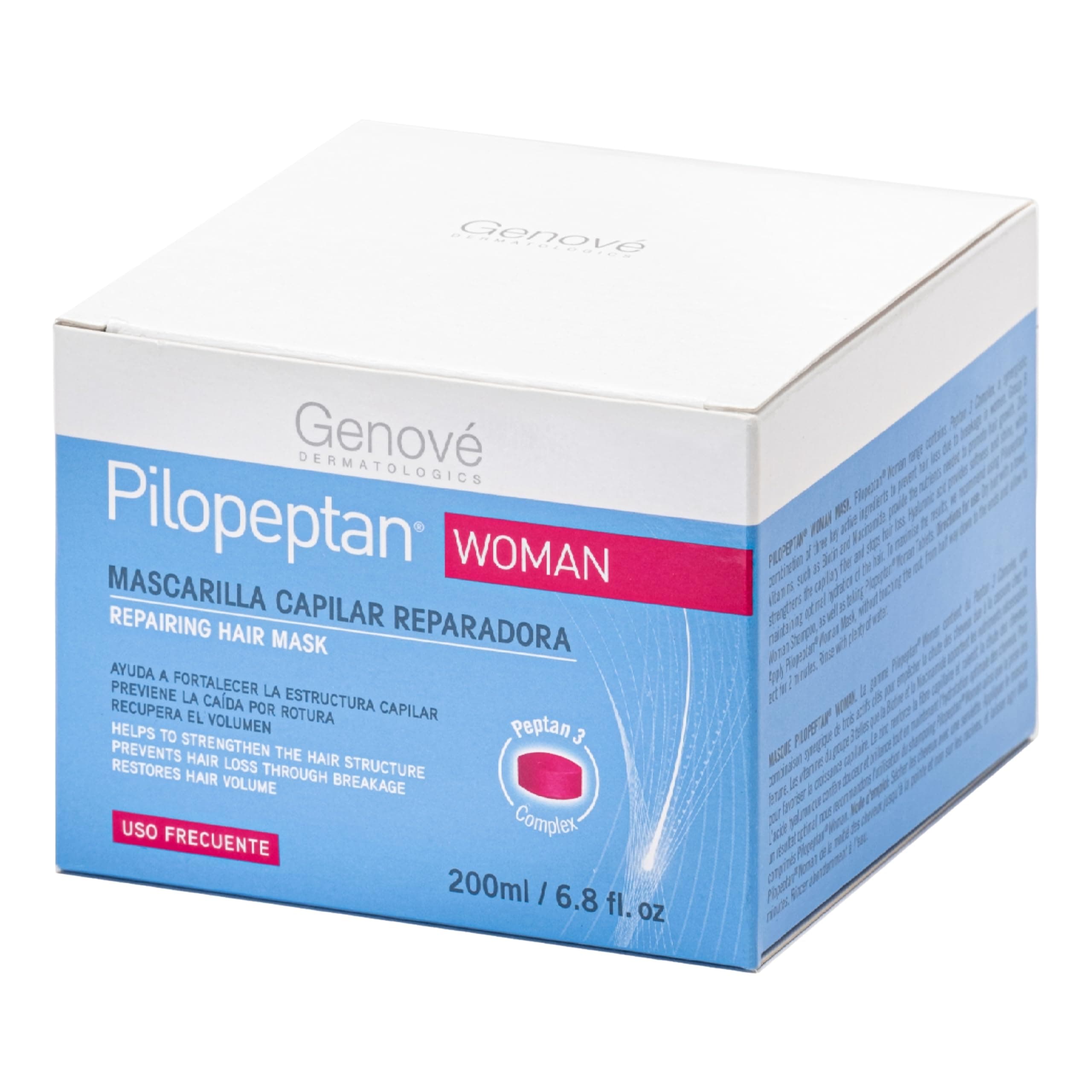 Genove Mascarilla Capilar Pilopeptan Woman, 200 ml