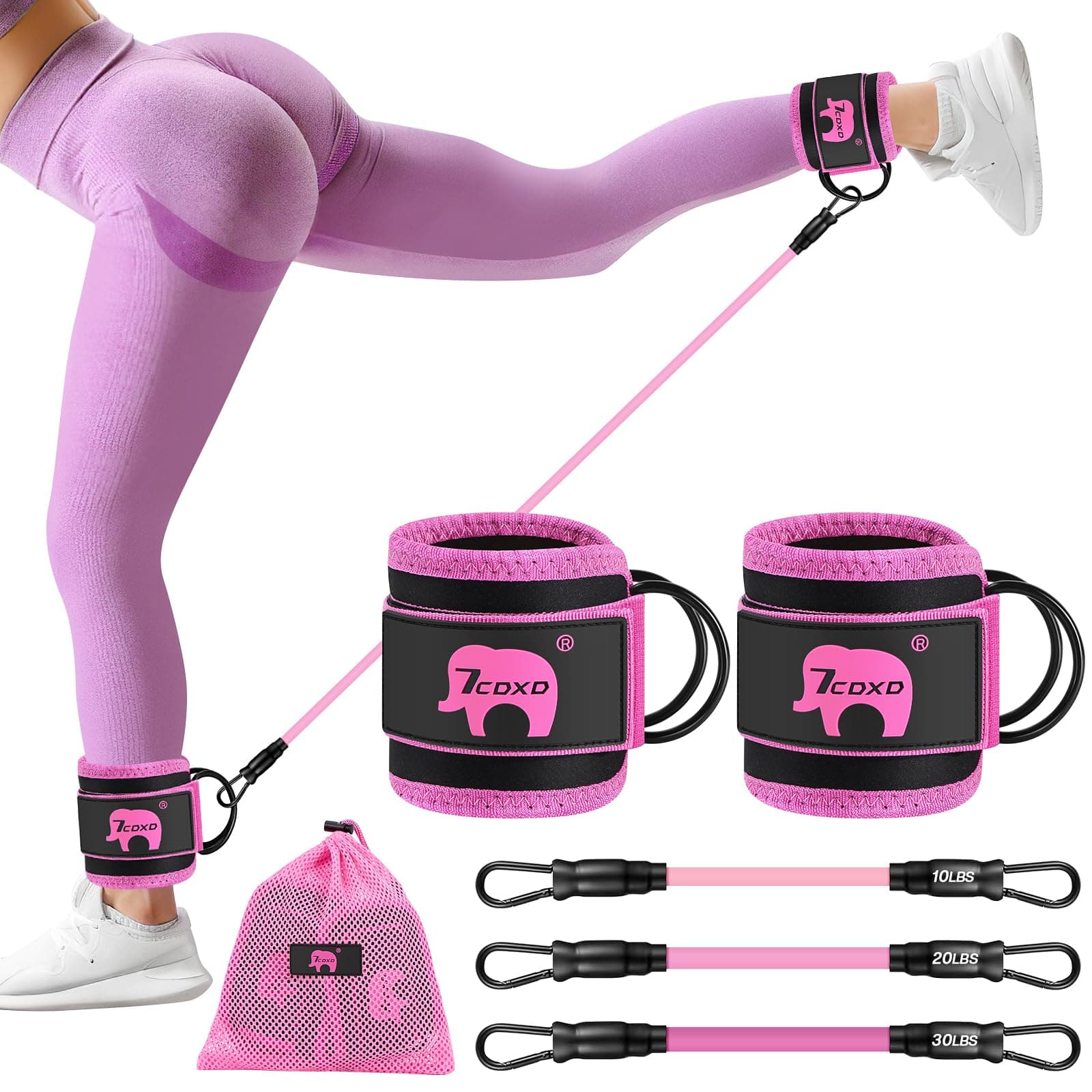 7CDXD 16 en 1 Kit de Barra de Pilates