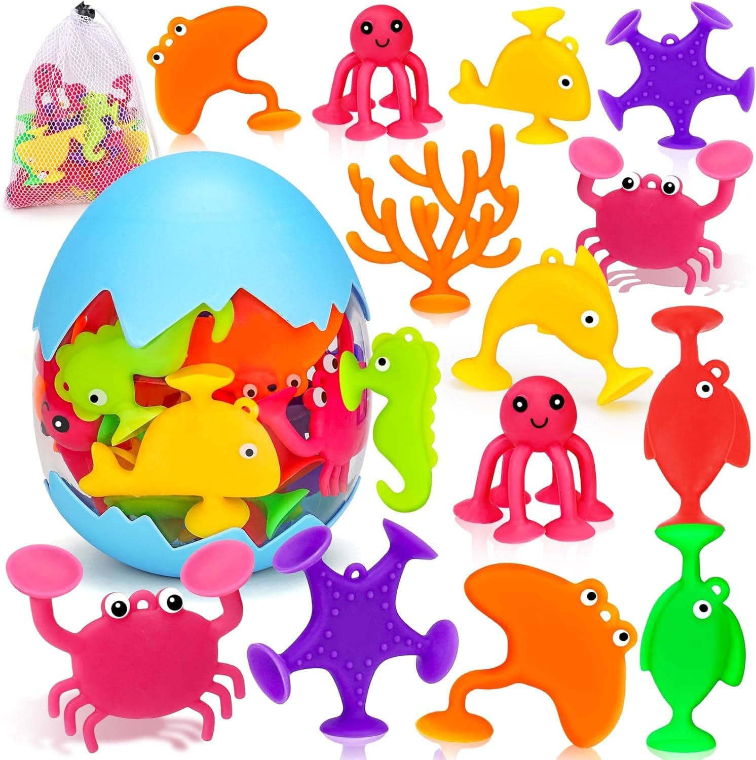 Betyked Juguetes de Baño para Niños 18Pcs