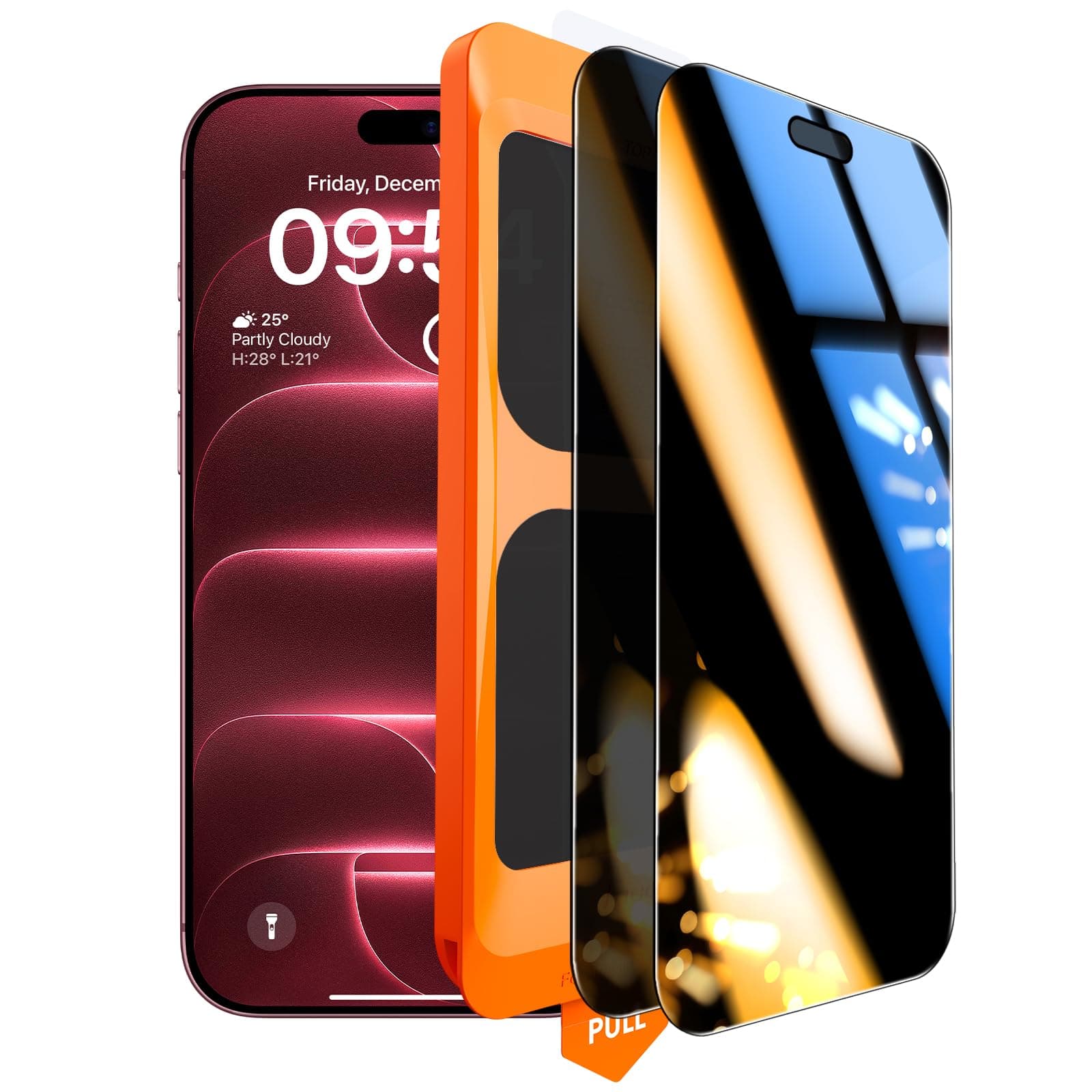 TOCOL Mica Privacidad Protector de Pantalla para iPhone 18 Pro Max, 2 Pazs