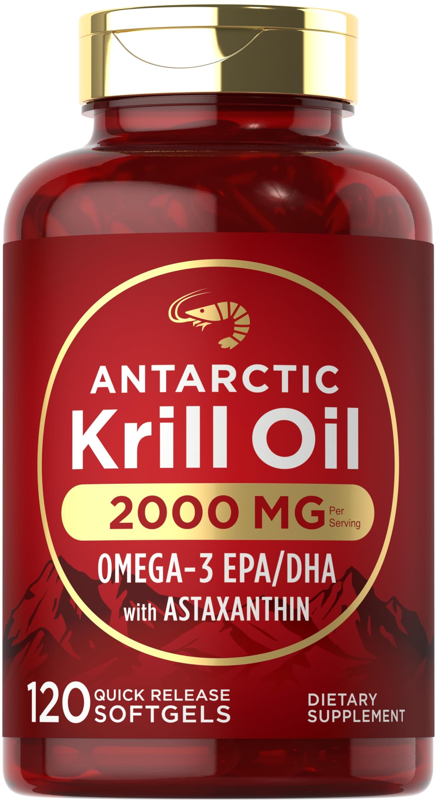 Aceite de krill antártico 2000 mg 120 cápsulas blandas
