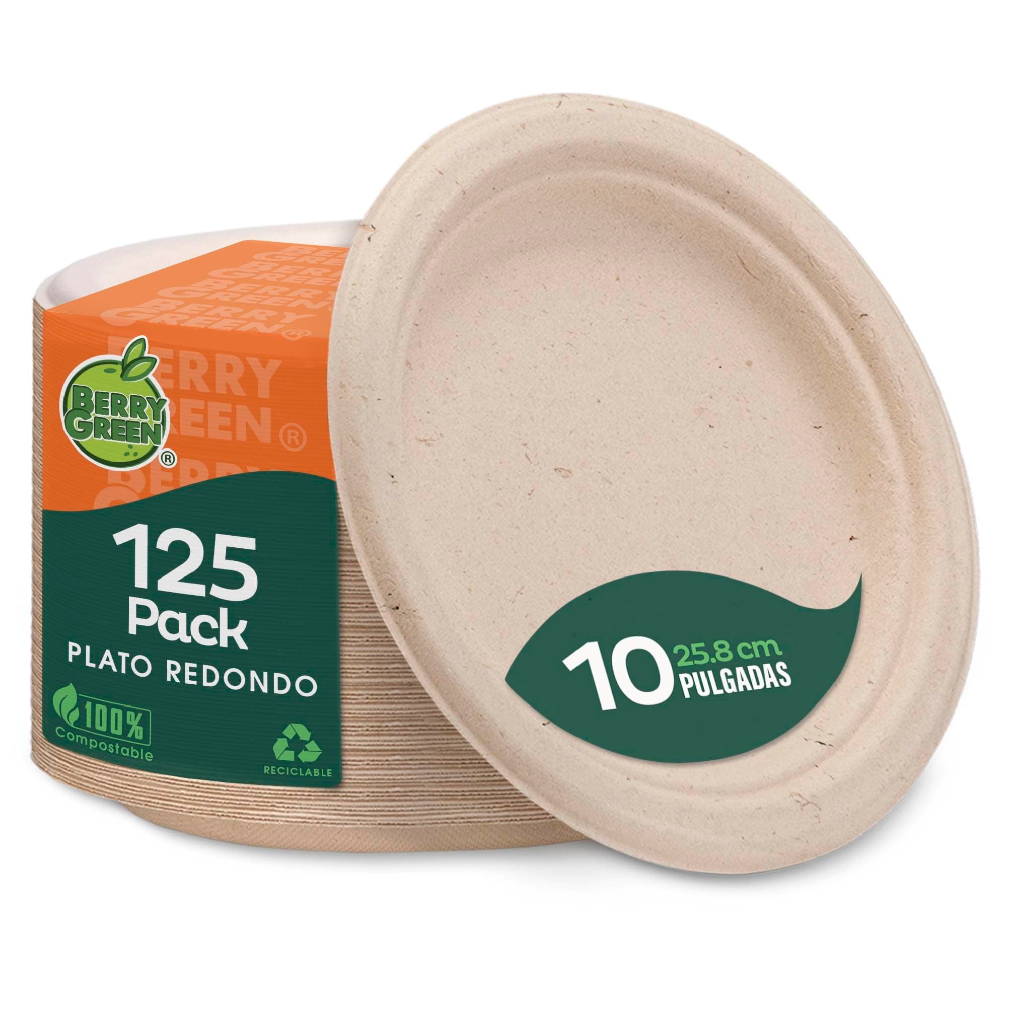 BERRY GREEN 125 Platos Extra Grandes