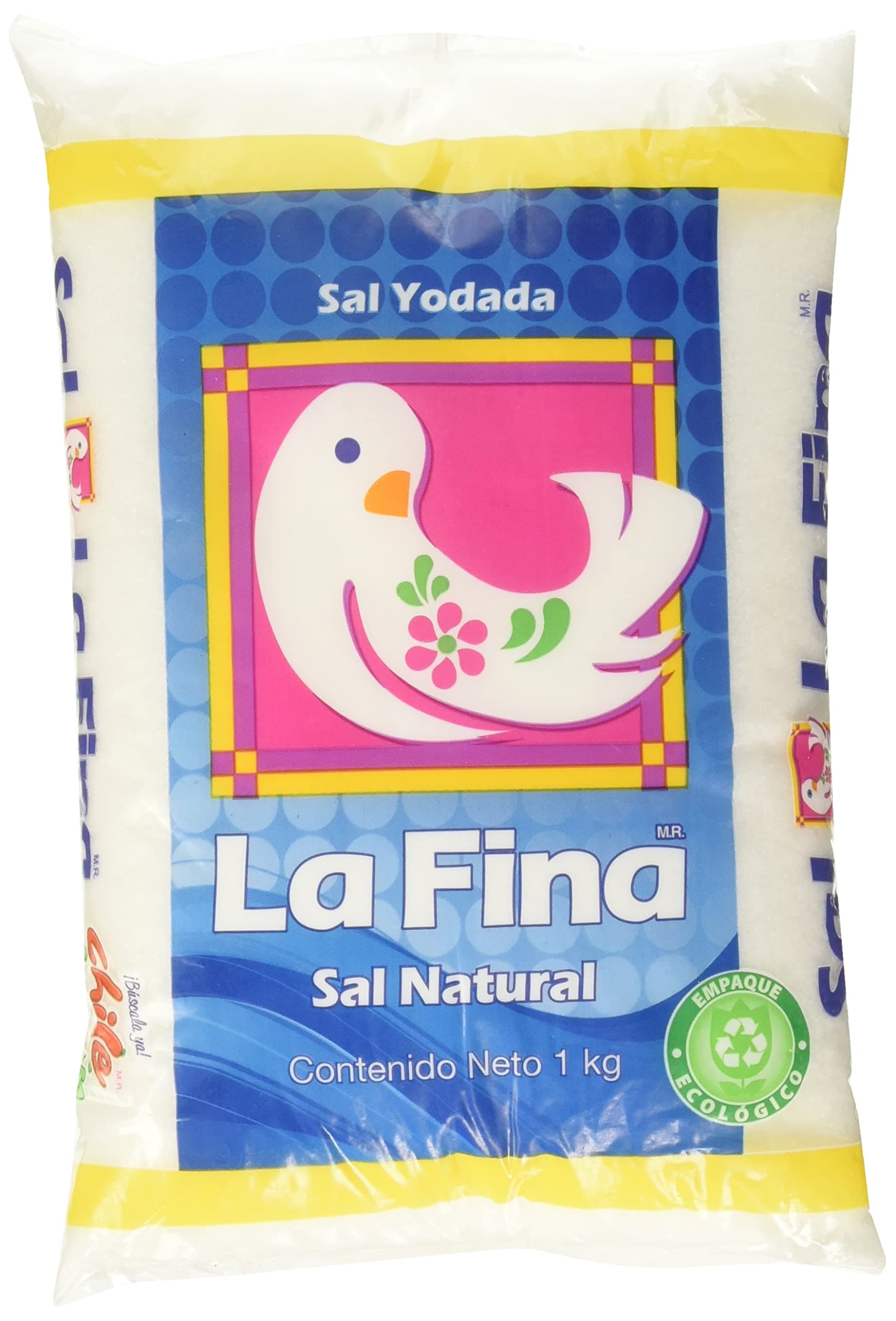 La Fina Sal Natural Yodada, 1 kg