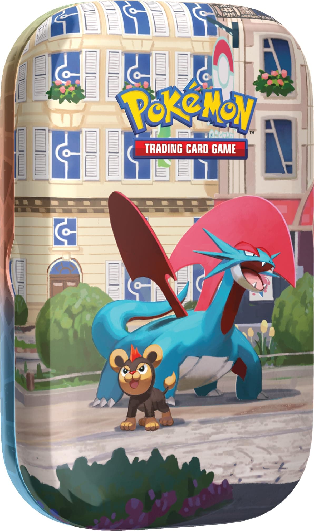 Pok?mon Tcg: Lumiose City Mini Tin Salamence/litleo