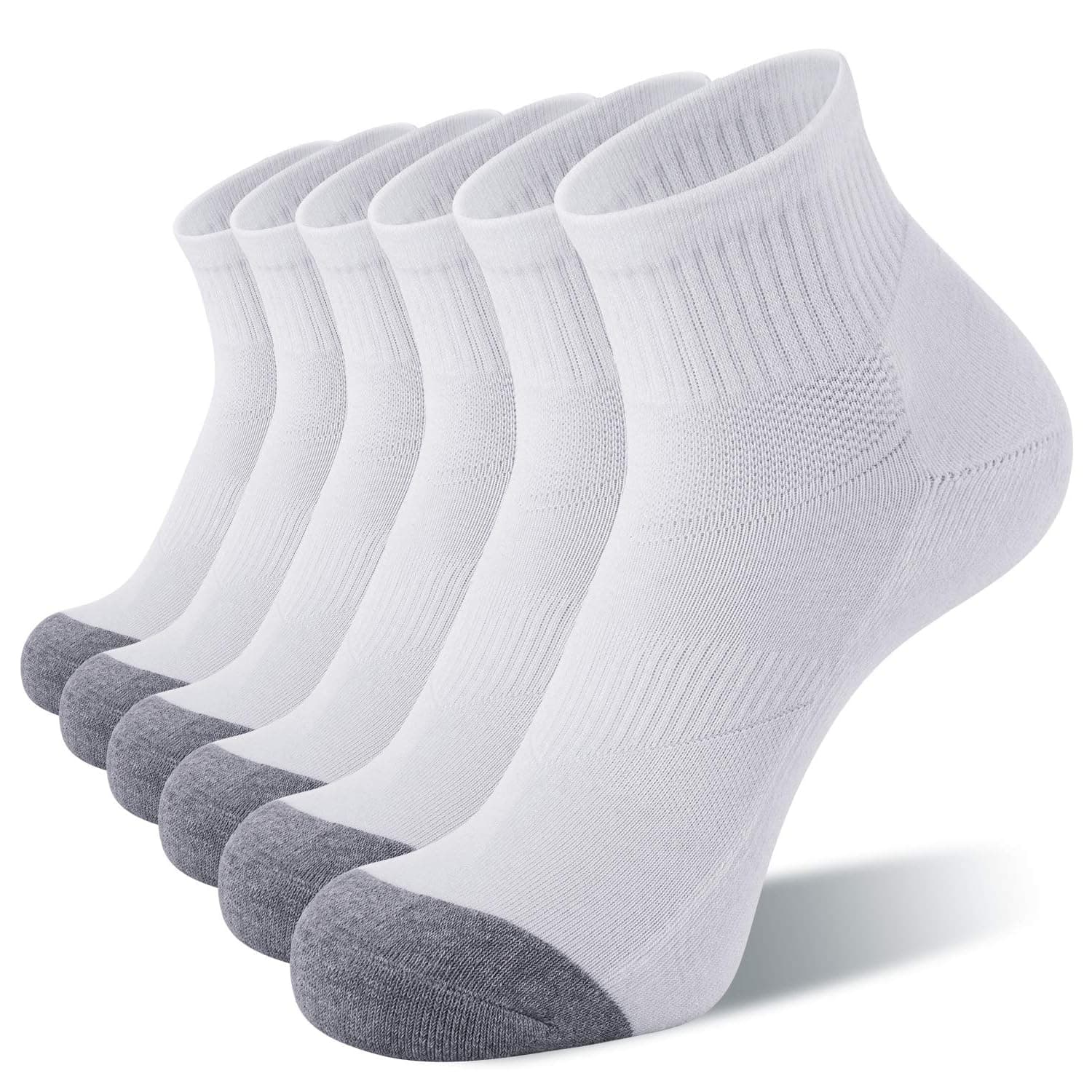 6 Pares Calcetines de Algodón, Calcetines Deportivos para Hombre y Mujer
