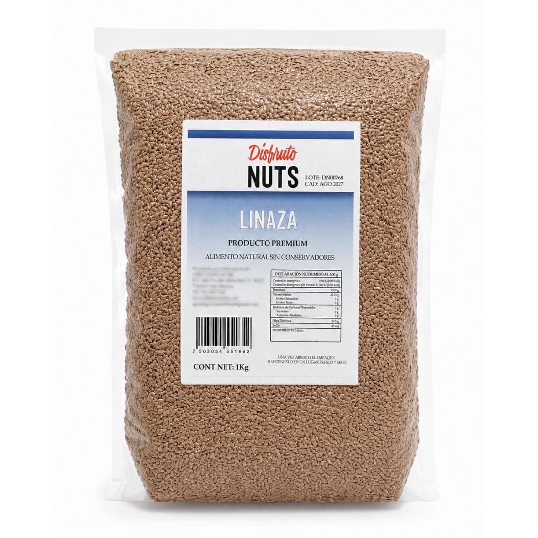 Semilla De Linaza Entera 1Kg Disfruto Nuts
