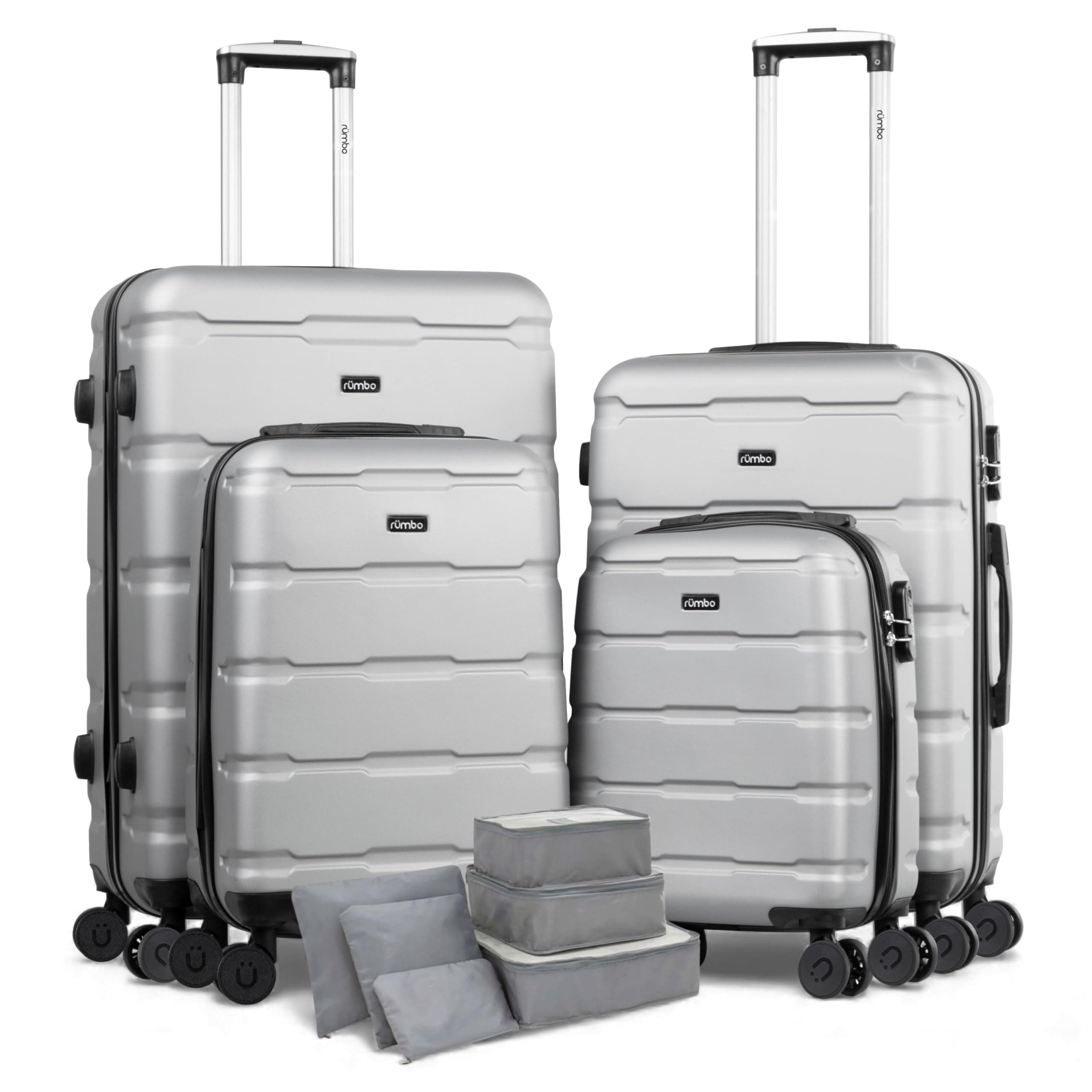 RUMBO Set de 4 Maletas ABS Ultra Resistente Tamaños 16”