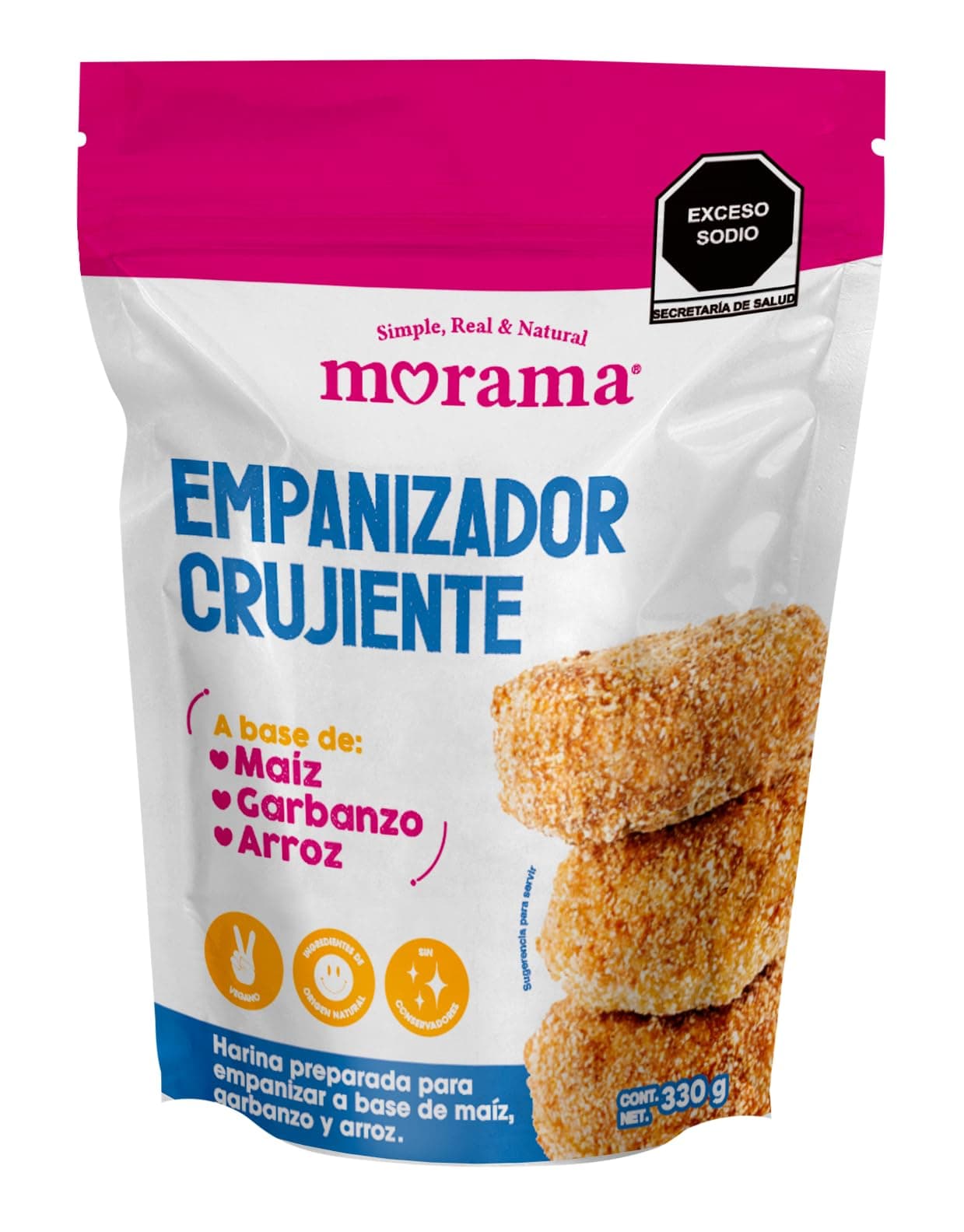 Morama | Empanizador Crujiente Sin Gluten 330g | Mezcla Vegana