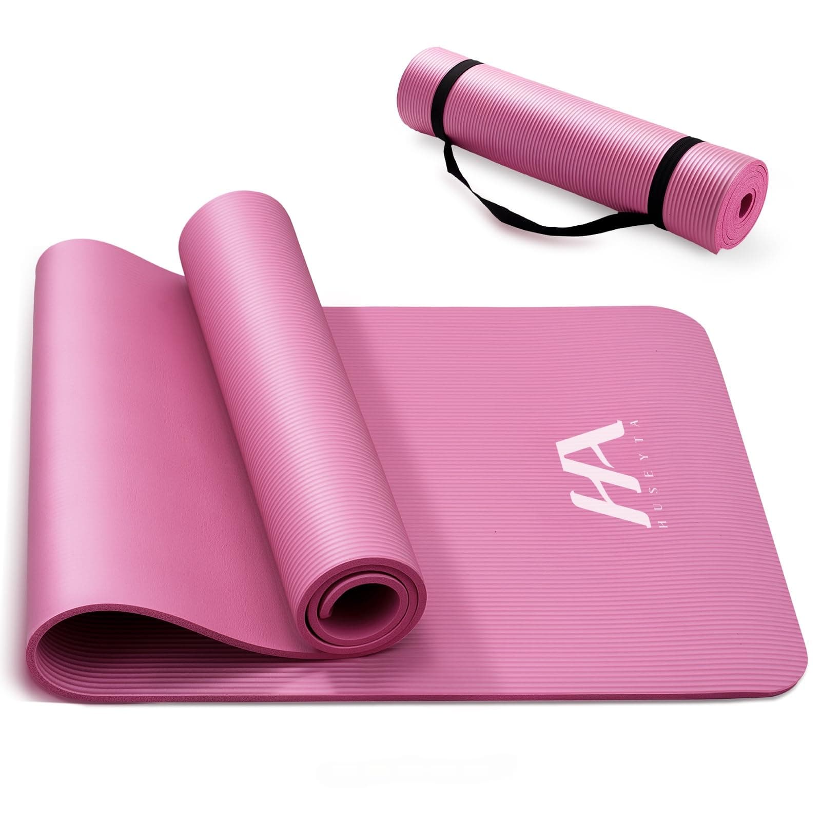 Tapete Yoga,10 mm Tapete para Ejercicio Grueso,183x61 cm(Rosa)