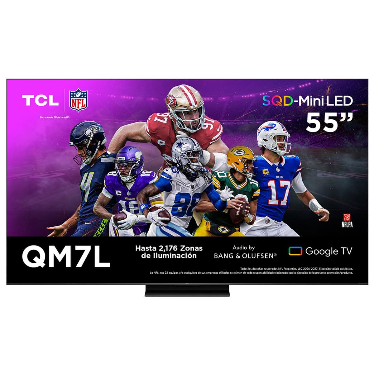 TCL 55QM7L Pantalla 55" SQD-MiniLED 4K Smart TV