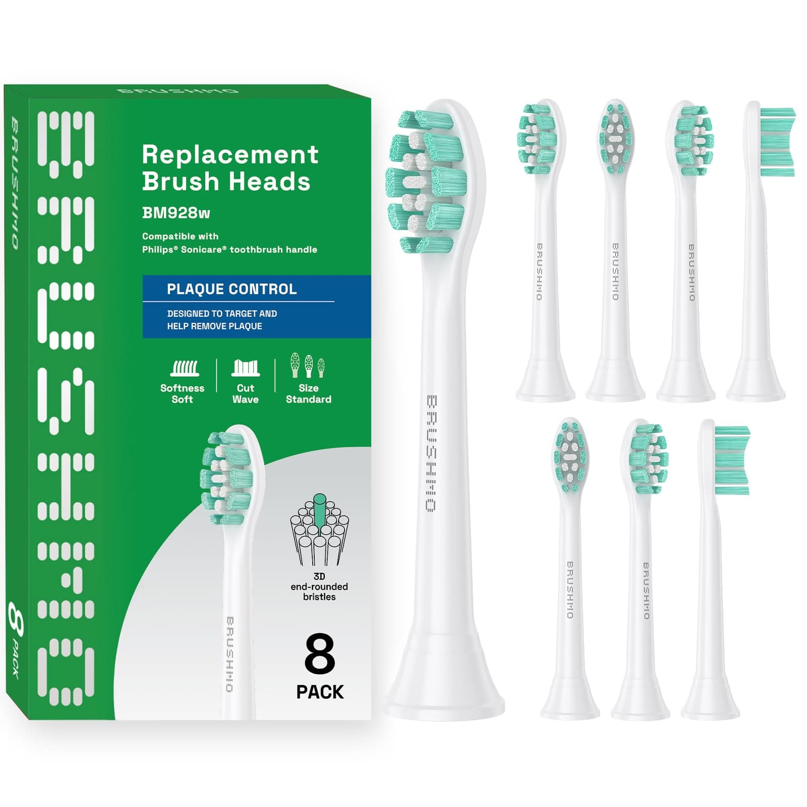 Brushmo Cabezal de Repuesto para Limpieza Profunda – Compatible