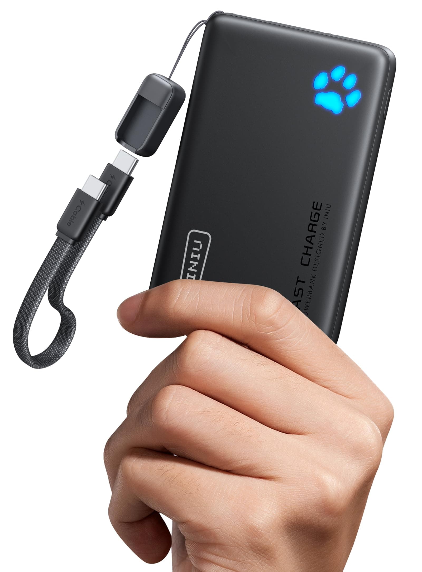 INIU Power Bank, 40% Más Pequeño 10000mAh 45W Carga Rápida Batería Portátil