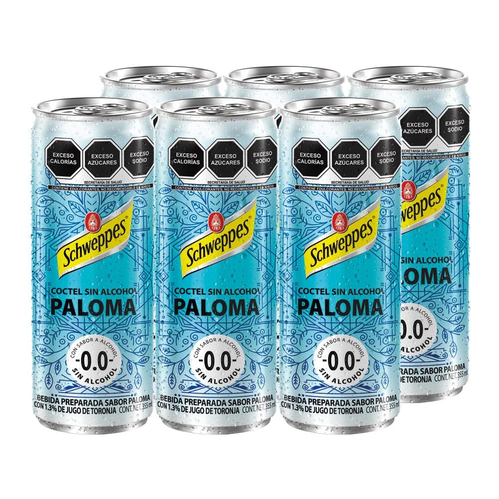 Schweppes Mocktails, Paloma 355ml, Lata (6 pack)